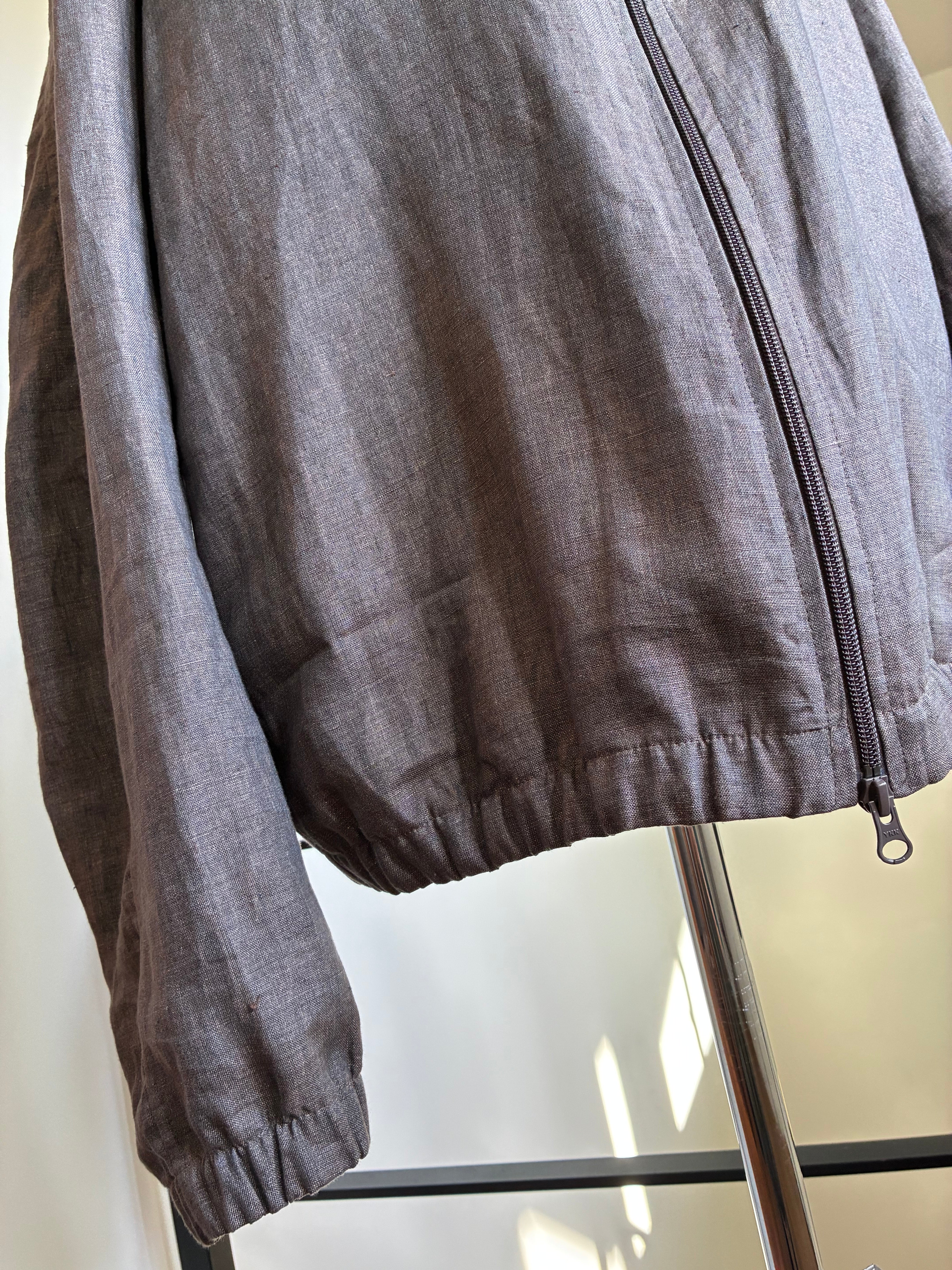 GABRIELA COLL GARMENTS NO.261 LINEN ZIPPER JACKET