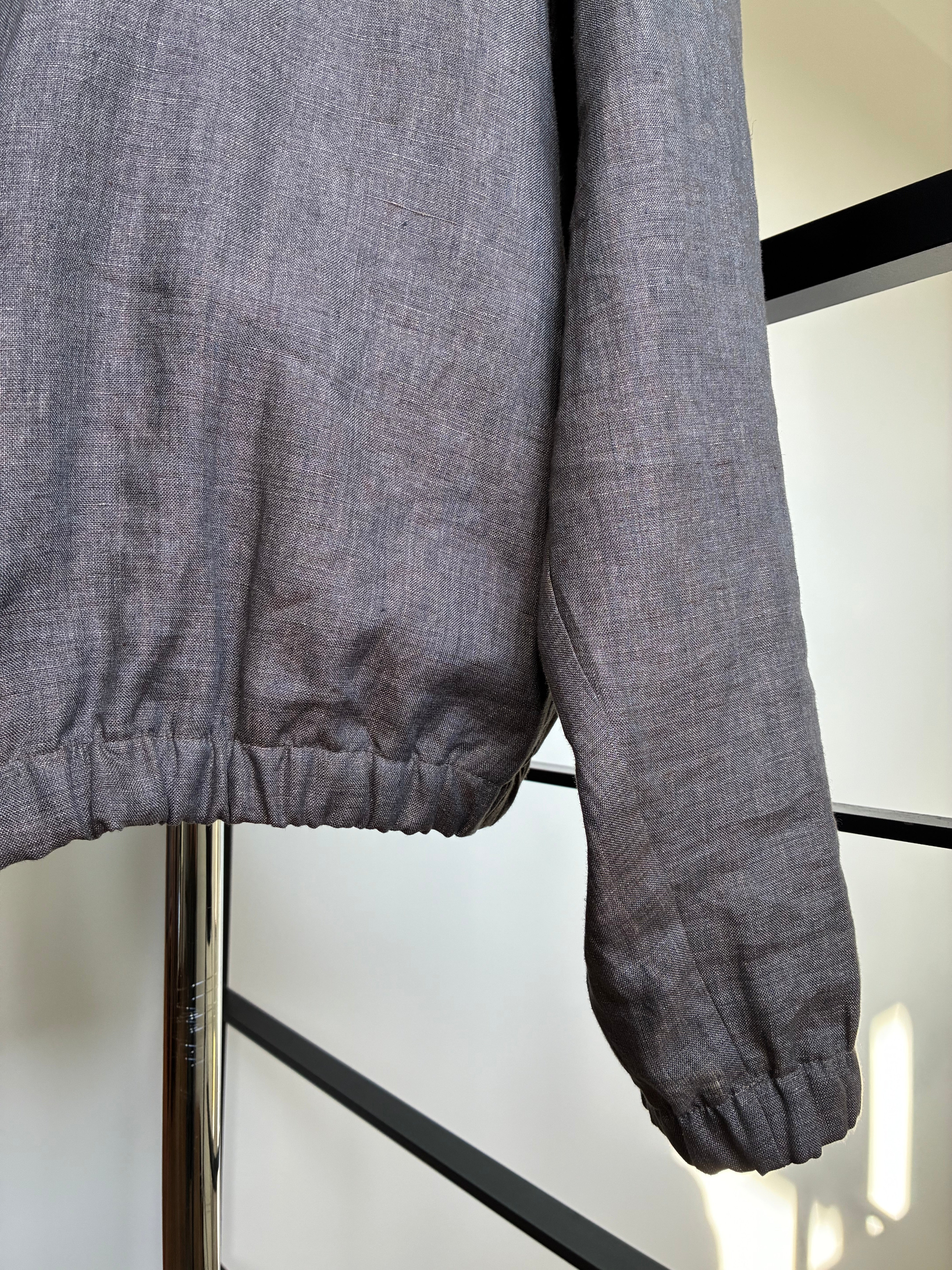 GABRIELA COLL GARMENTS NO.261 LINEN ZIPPER JACKET