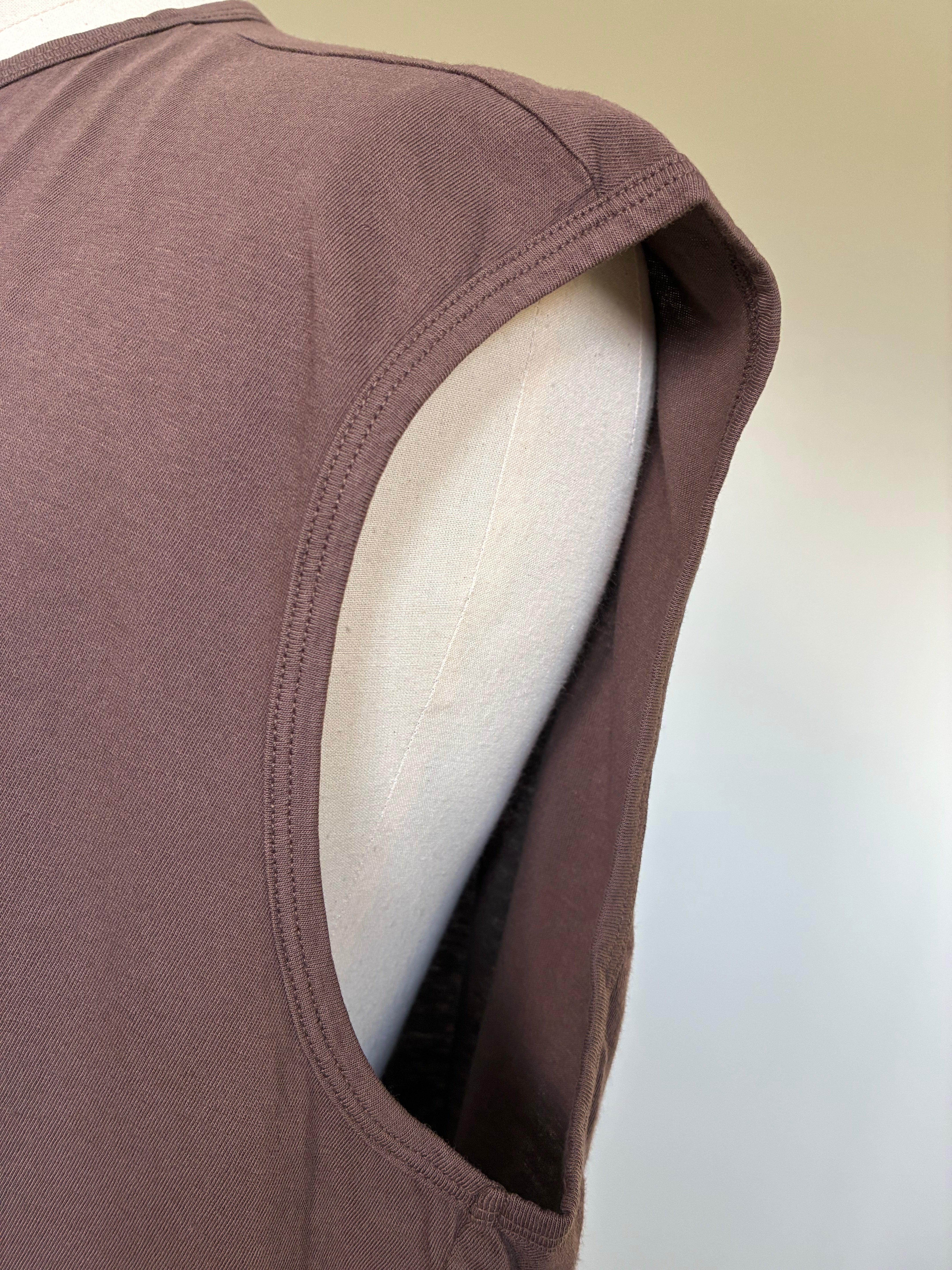 GABRIELA COLL GARMENTS NO.33 ORGANIC COTTON SLEEVELESS T-SHIRT