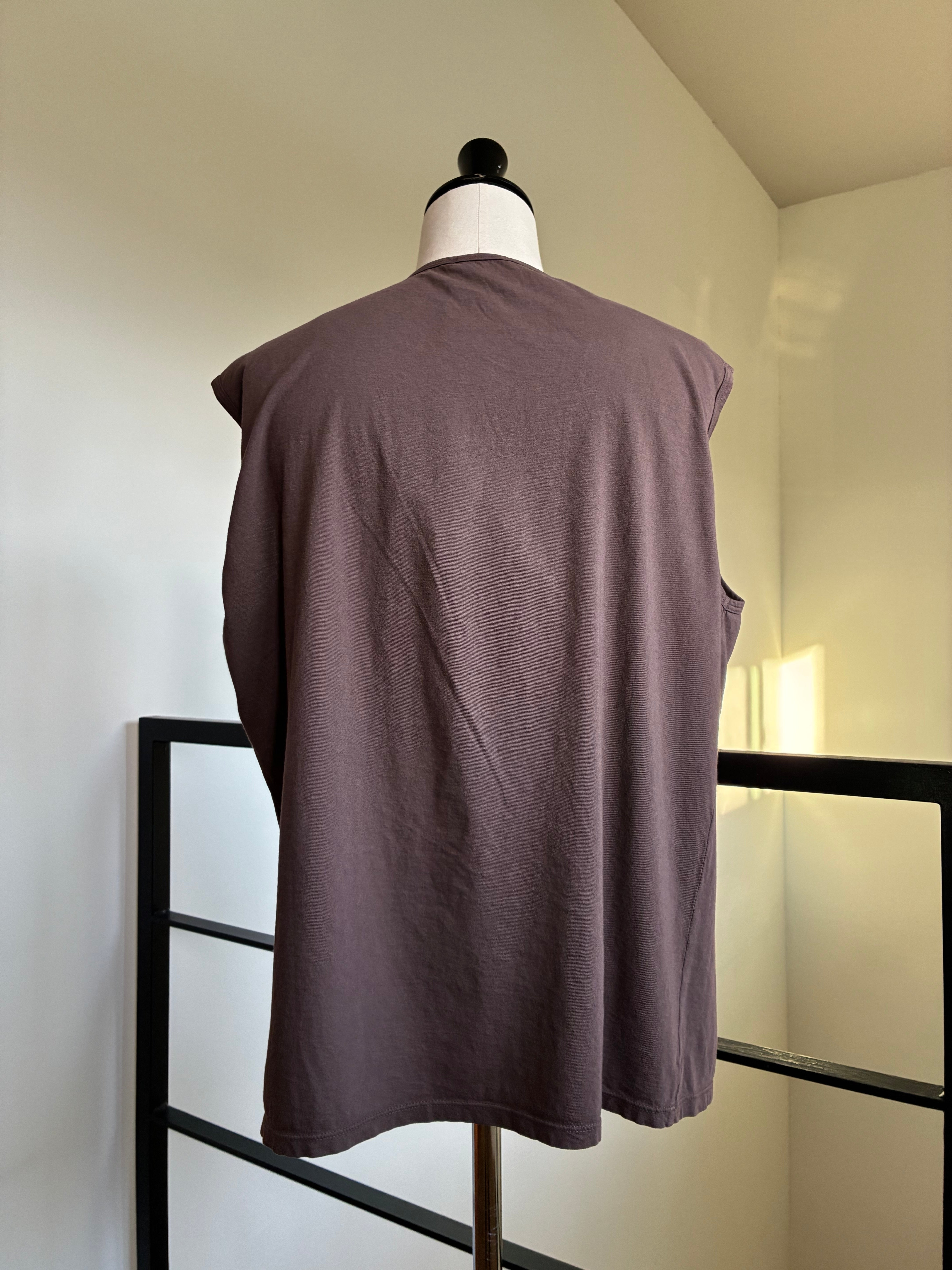 GABRIELA COLL GARMENTS NO.33 ORGANIC COTTON SLEEVELESS T-SHIRT