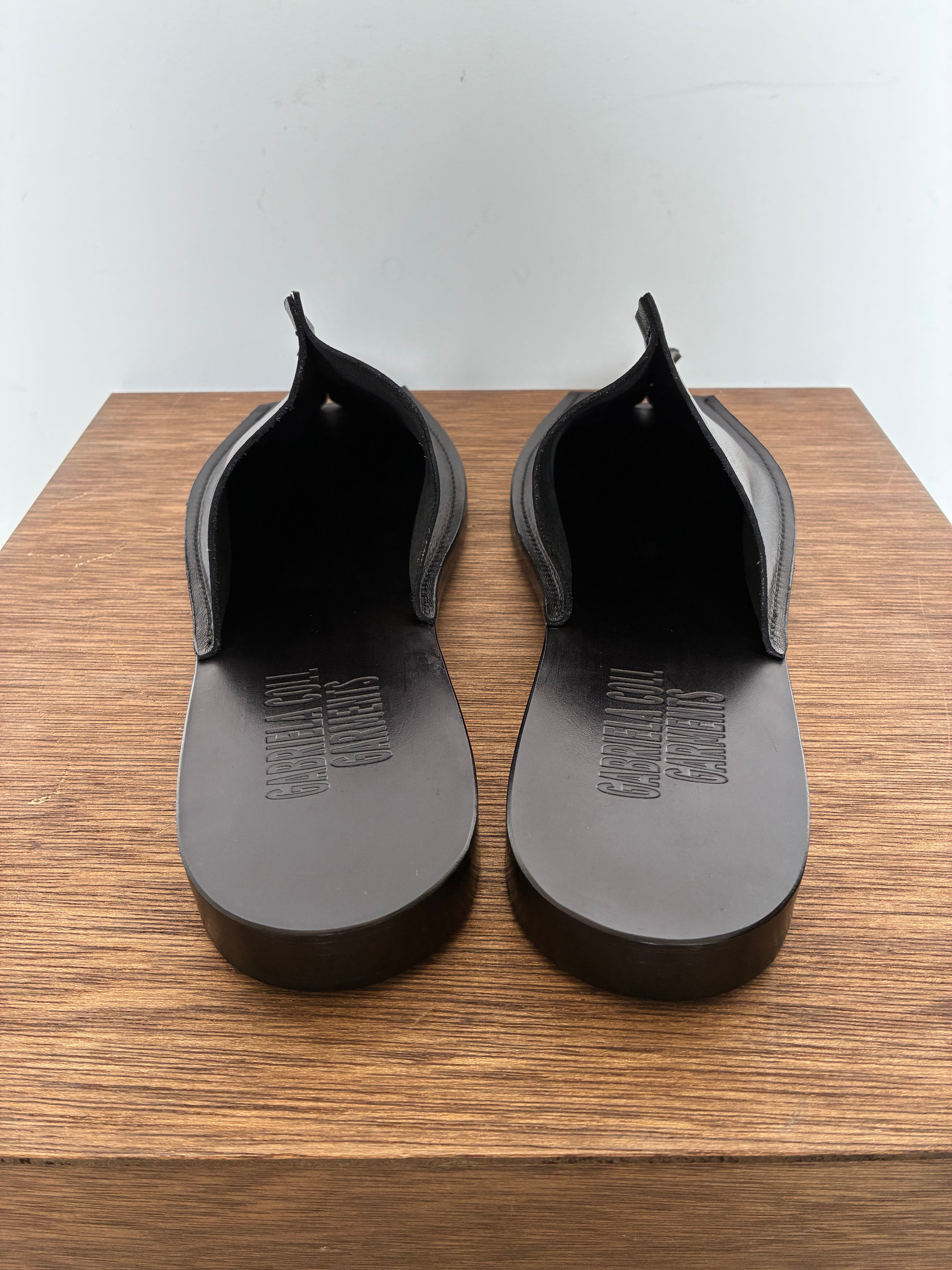 GABRIELA COLL GARMENTS NO.7 LEATHER OPEN TOE BABOUCHE