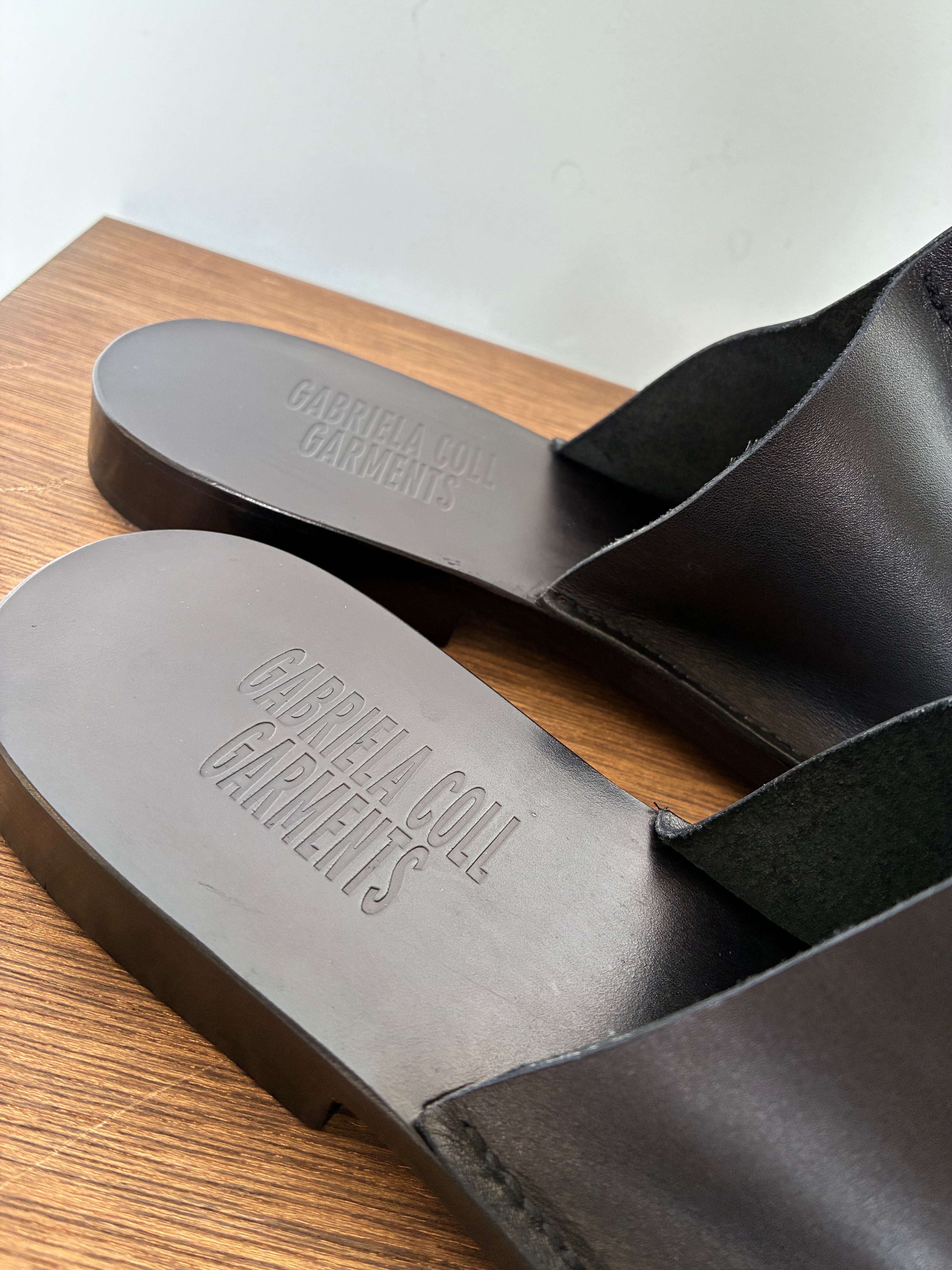 GABRIELA COLL GARMENTS NO.7 LEATHER OPEN TOE BABOUCHE