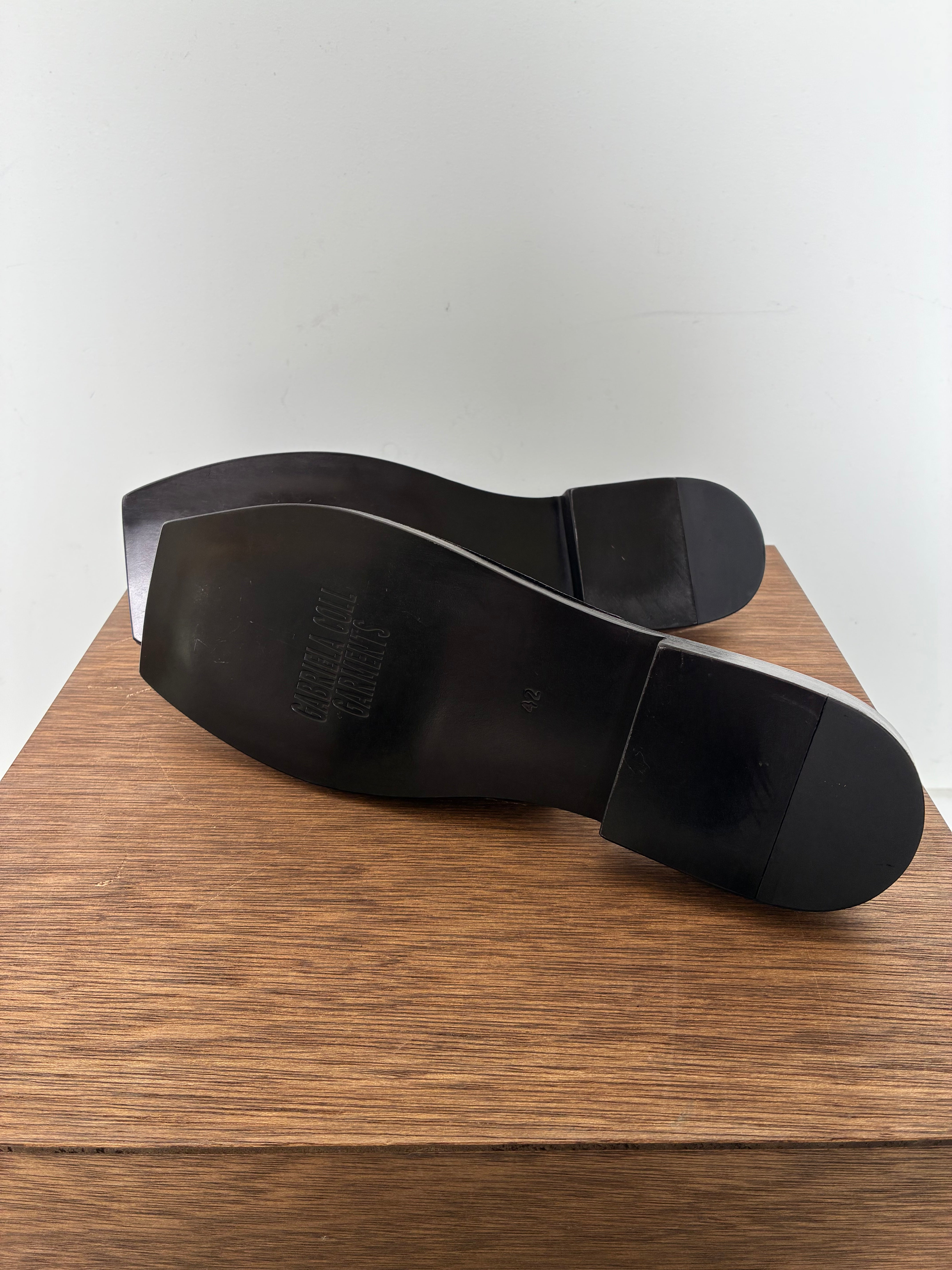 GABRIELA COLL GARMENTS NO.7 LEATHER OPEN TOE BABOUCHE
