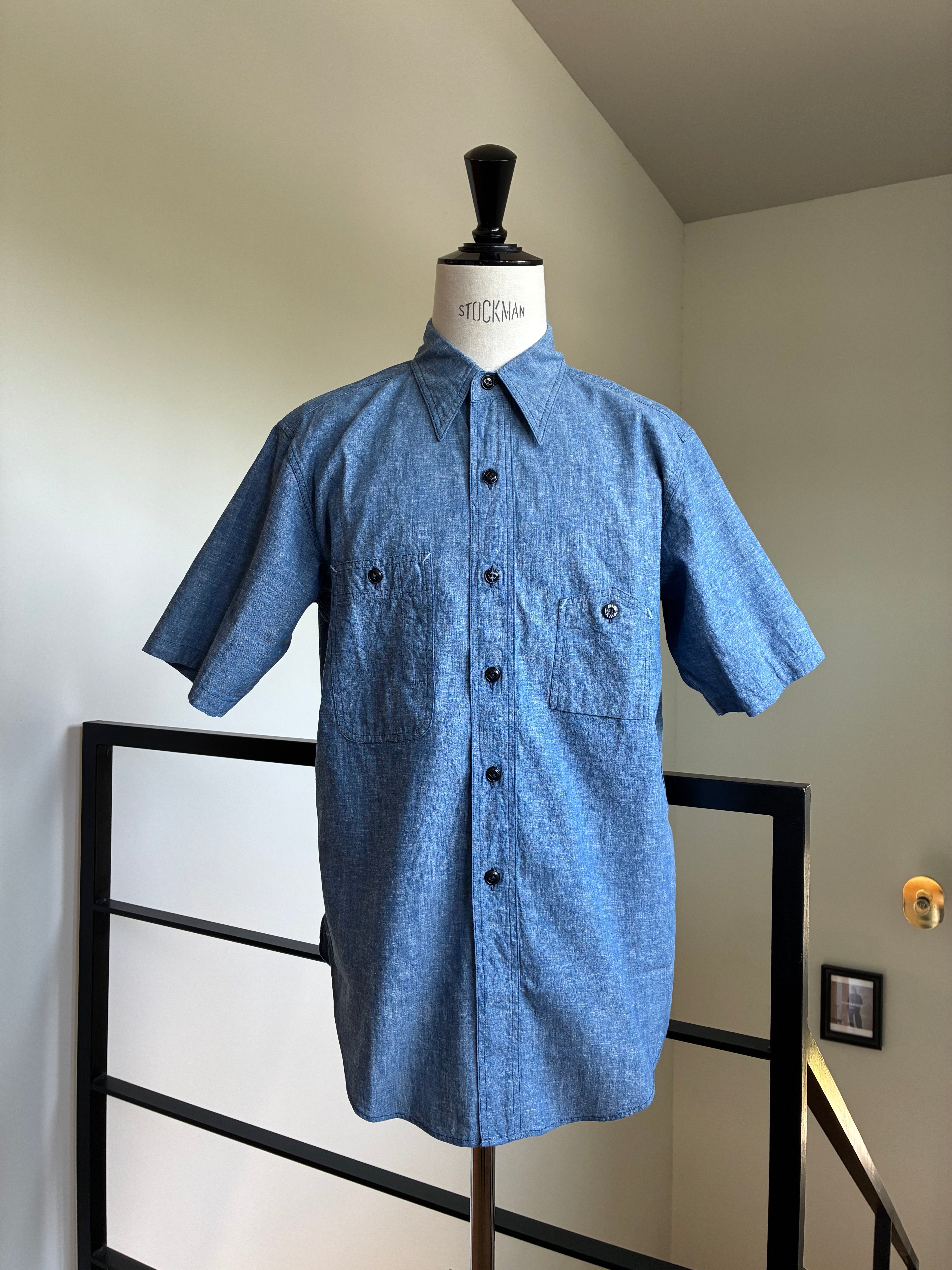 BIG YANK Y1942 S-SLEEVE CHAMBRAY SHIRT
