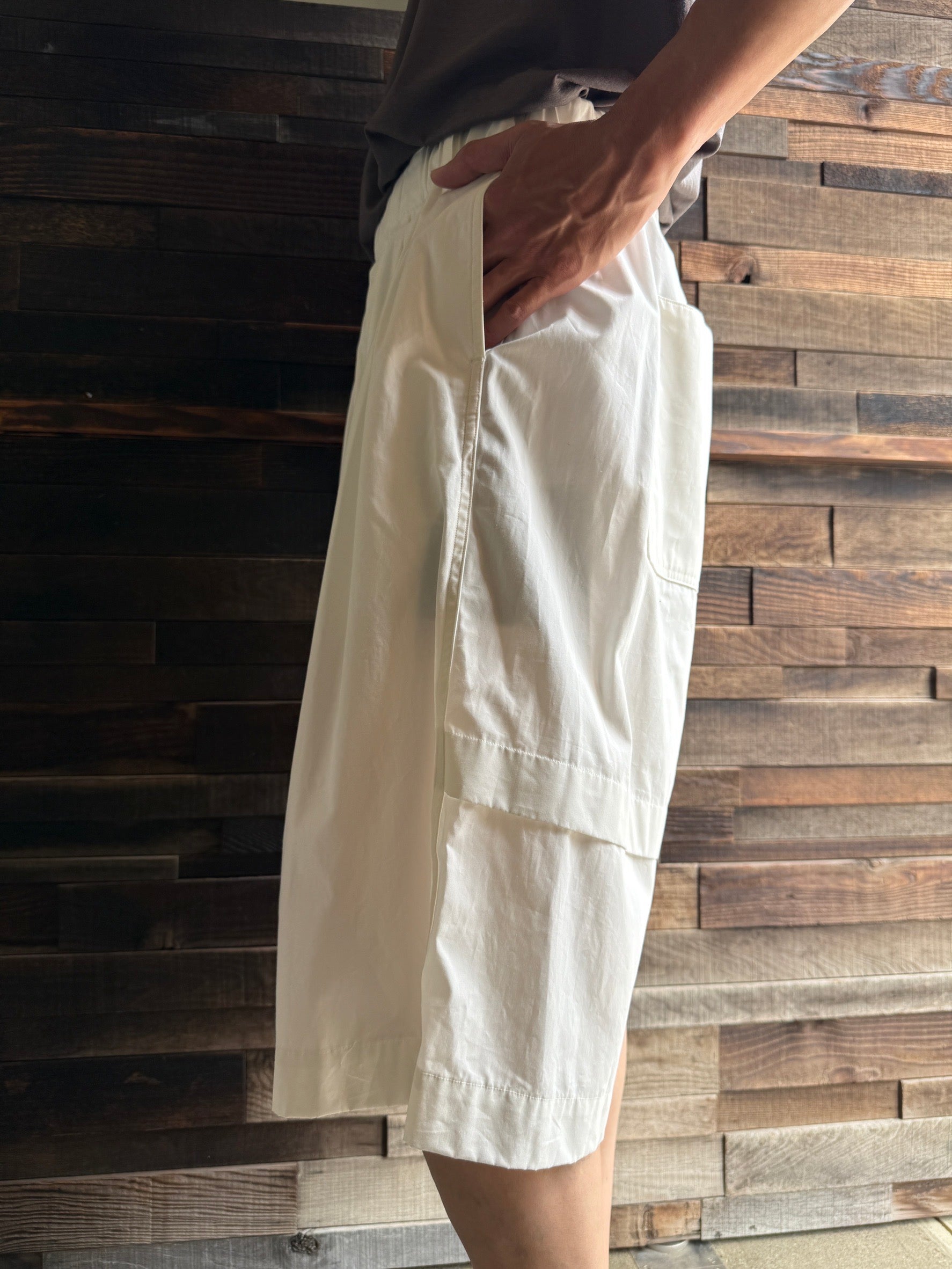 nonnotte N-26S-096 Pleat Dock Shorts Trousers
