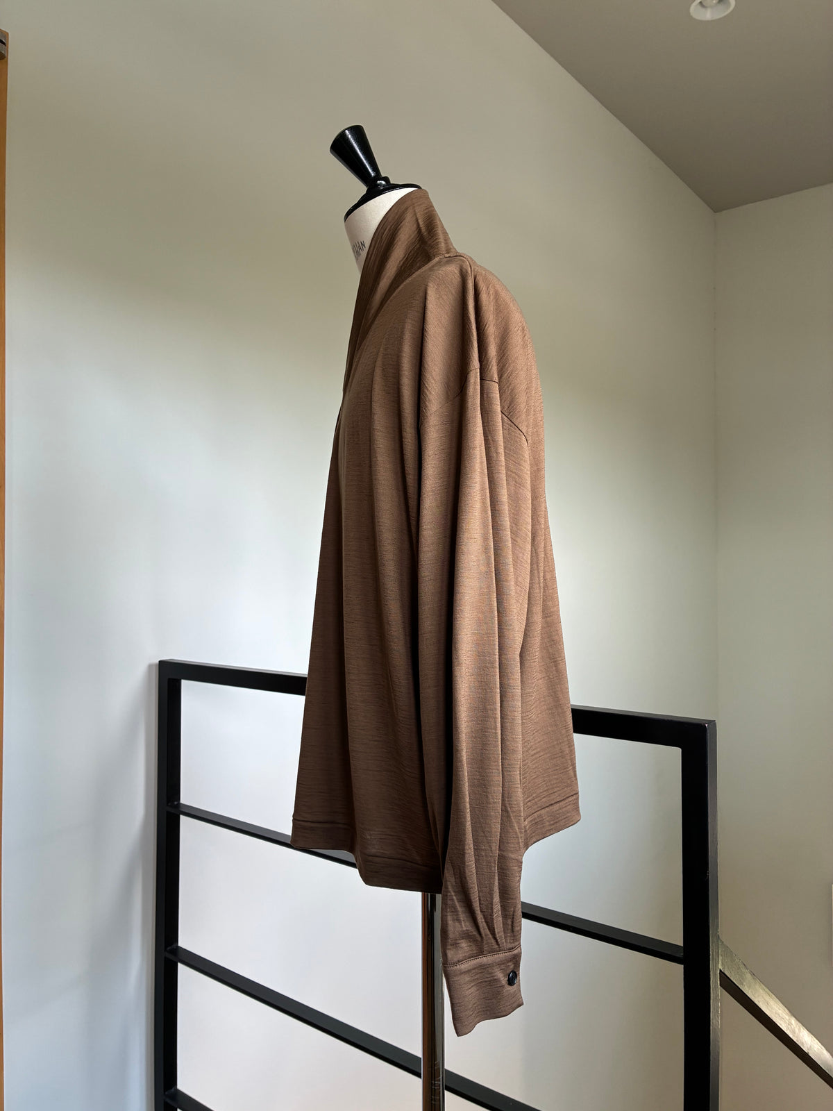 nonnotte 036 Shawl Collar V/N Tapered Oversized L/S