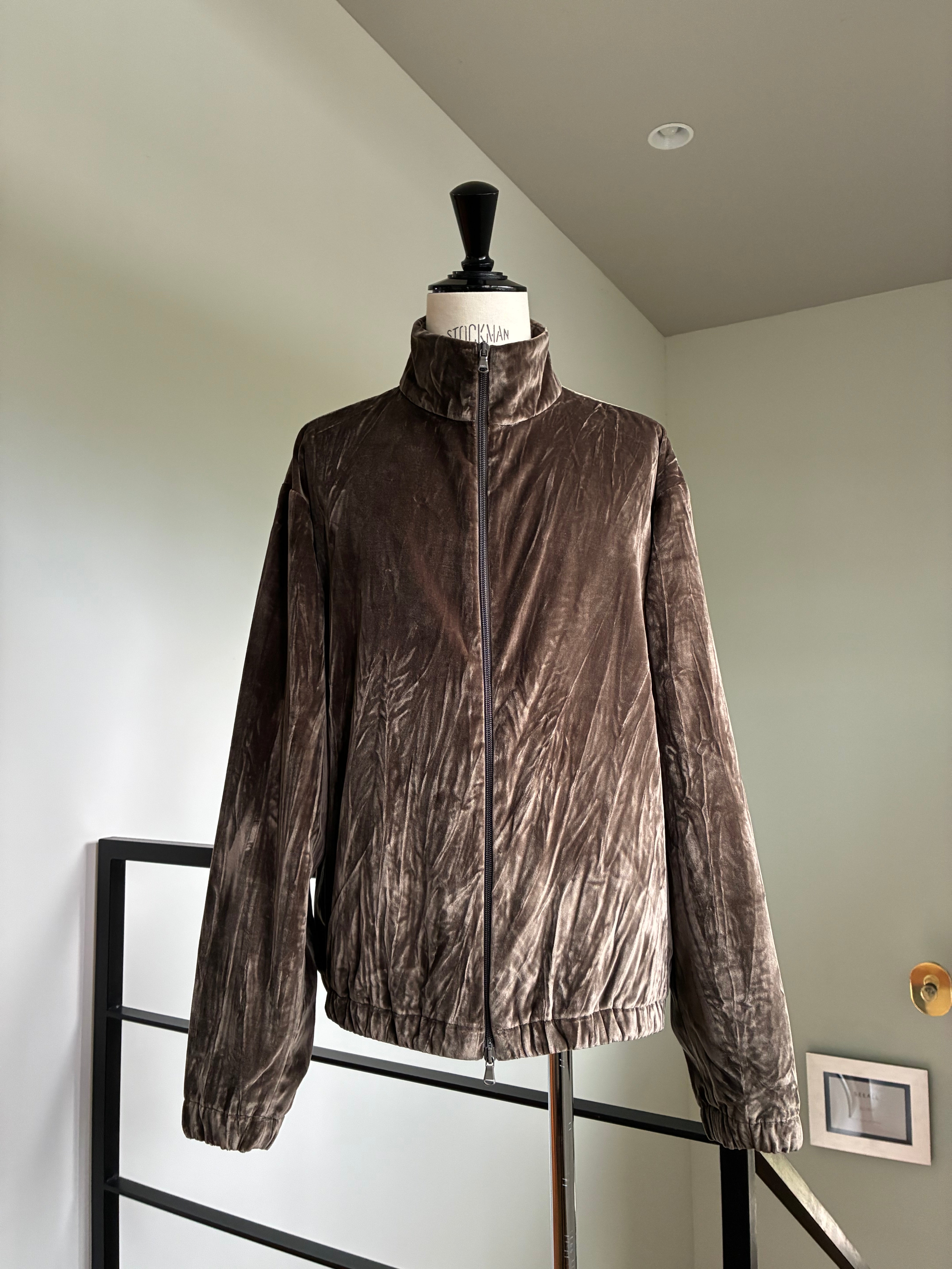 GABRIELA COLL GARMENTS S19 NO.261 COTTON VELVET ZIPPER JACKET