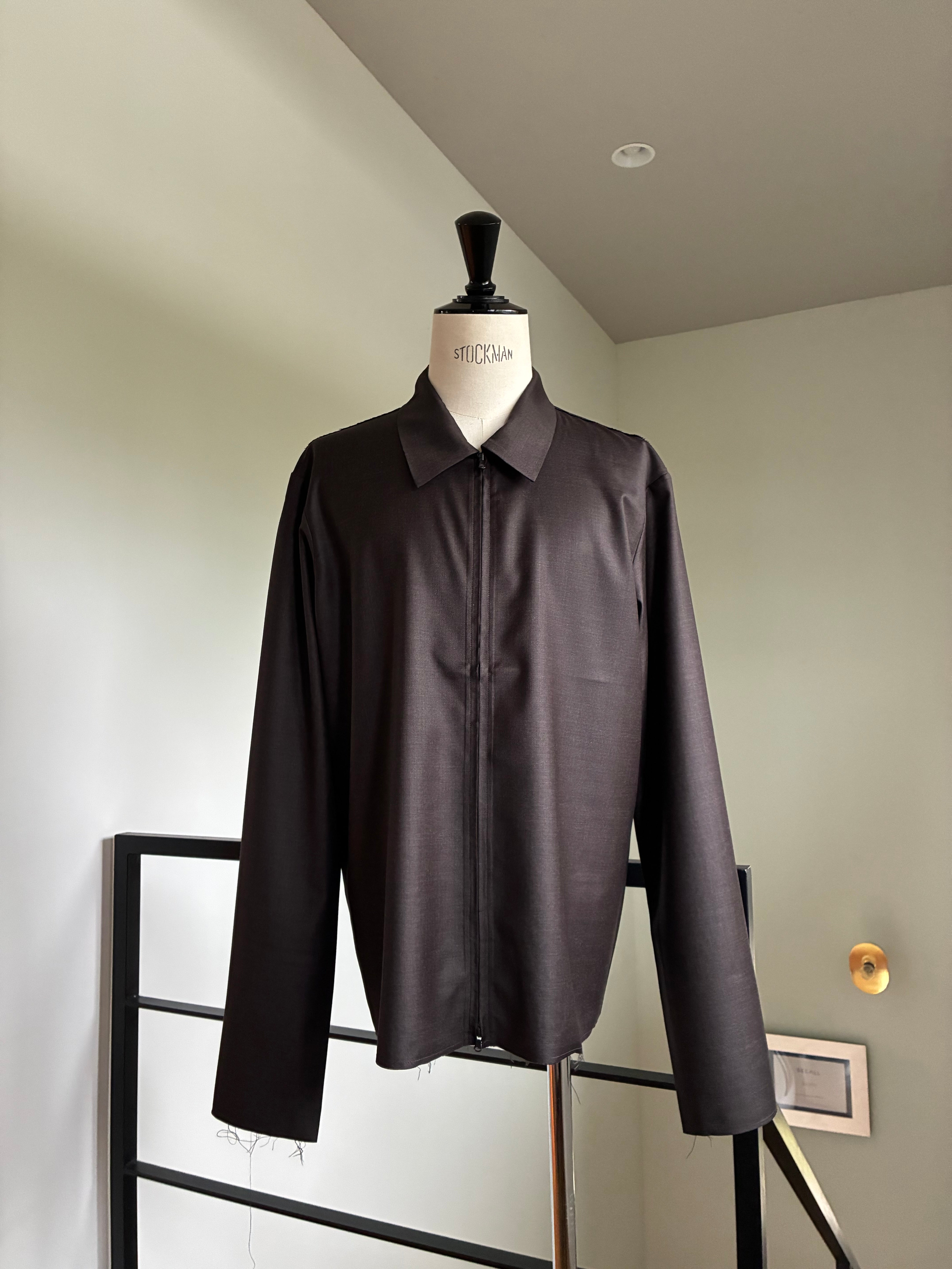 GABRIELA COLL GARMENTS S19 NO.273 FINE WOOL ZIPPER SHIRT
