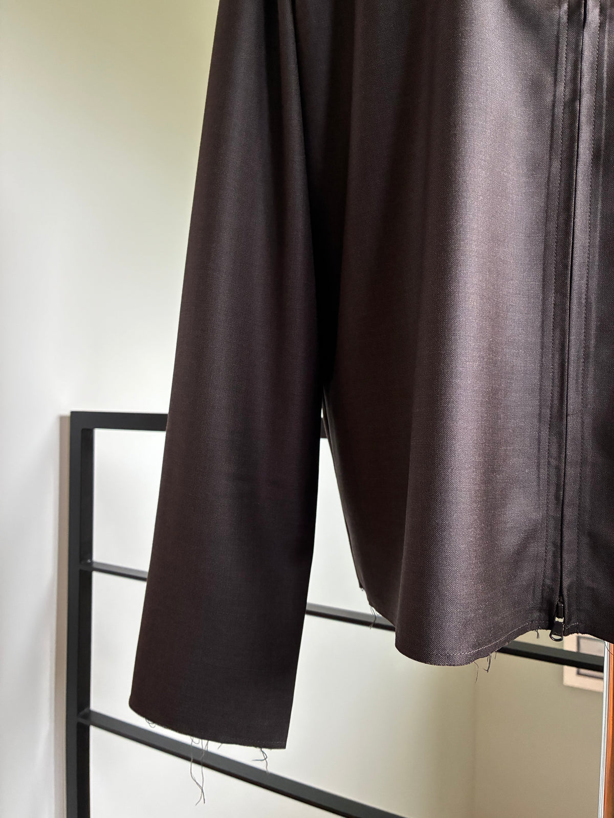 GABRIELA COLL GARMENTS S19 NO.273 FINE WOOL ZIPPER SHIRT