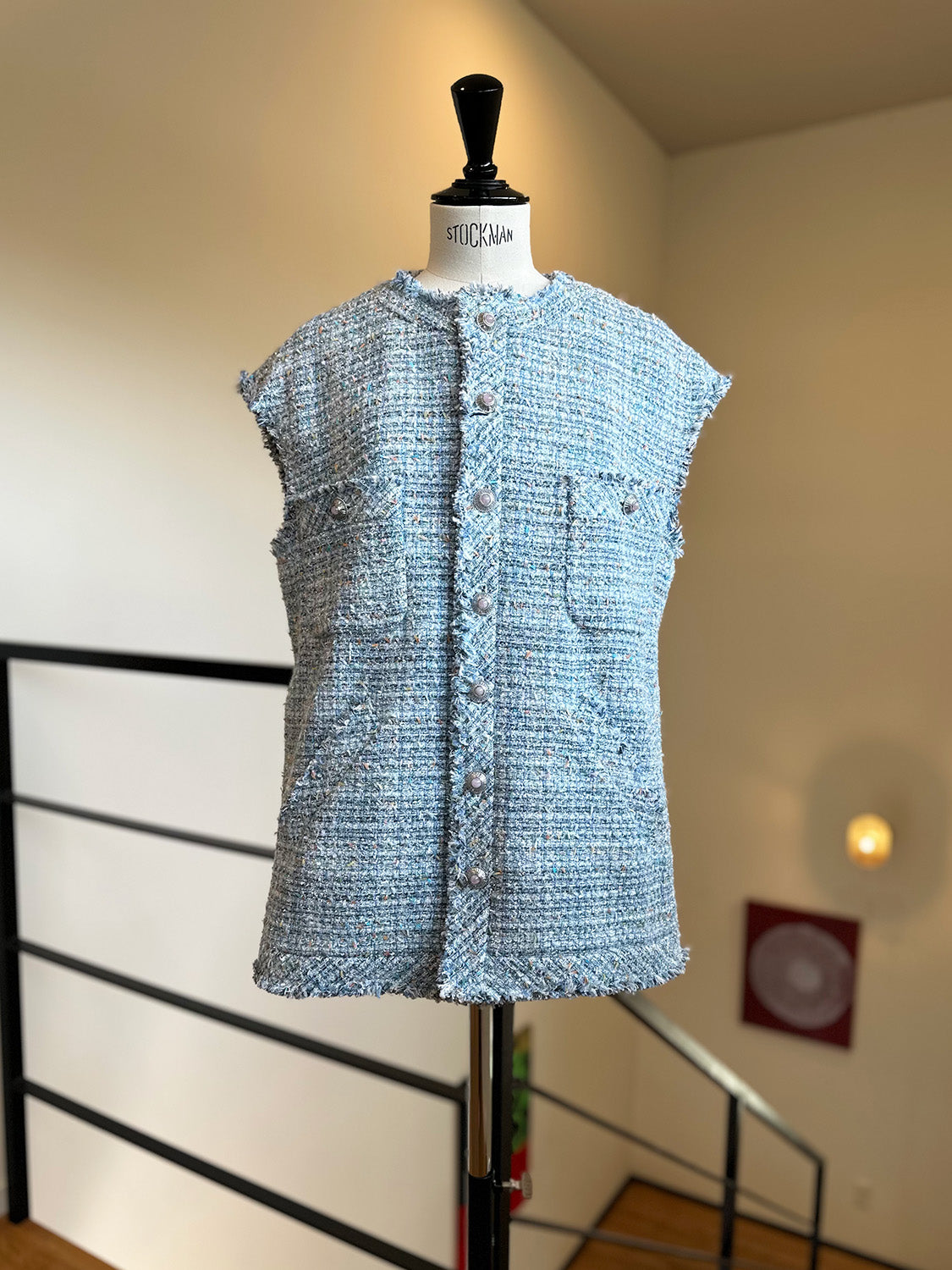 MADISONBLUE SLEEVELESS BOXY JK F.TWEED