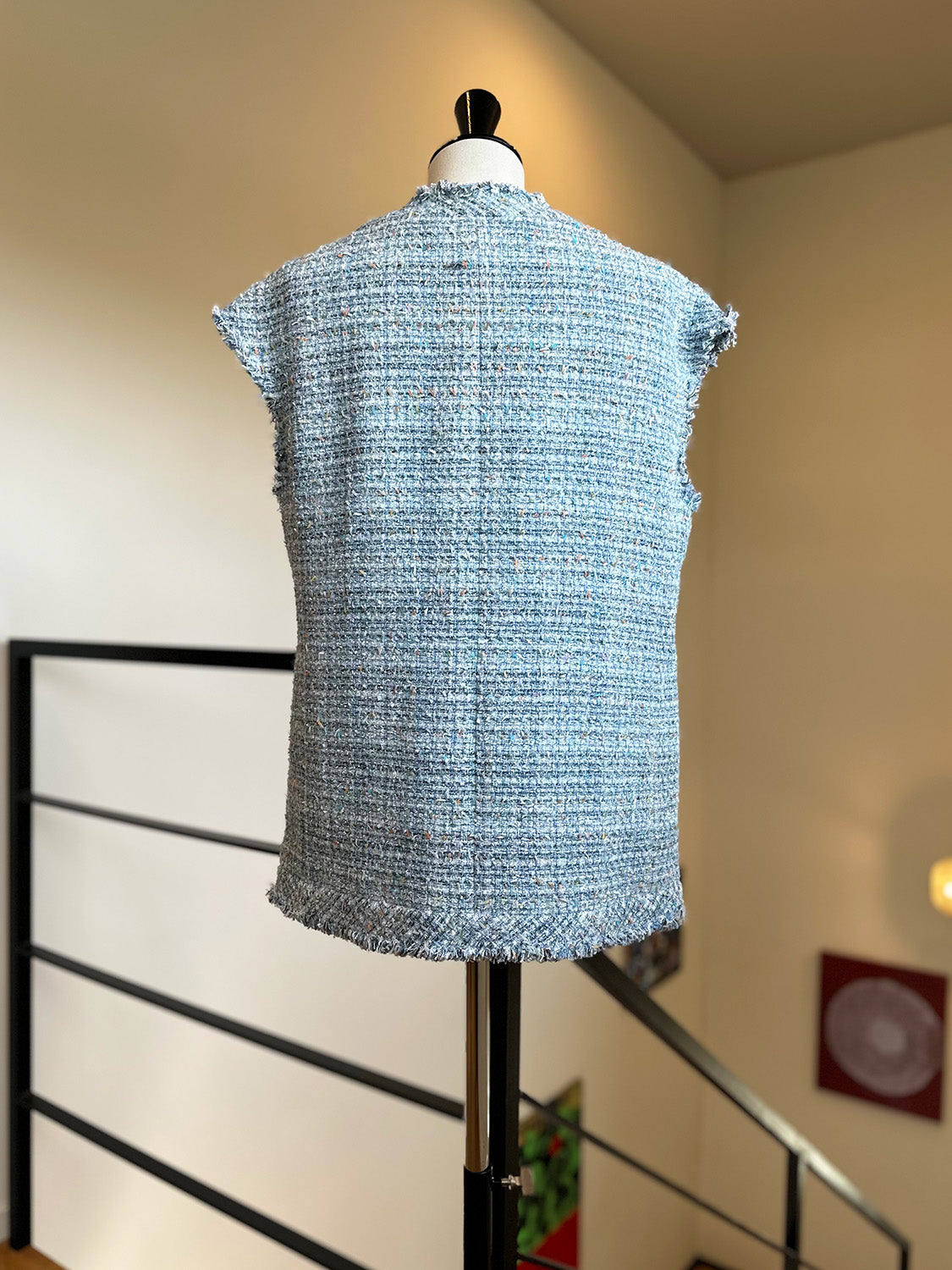 MADISONBLUE SLEEVELESS BOXY JK F.TWEED