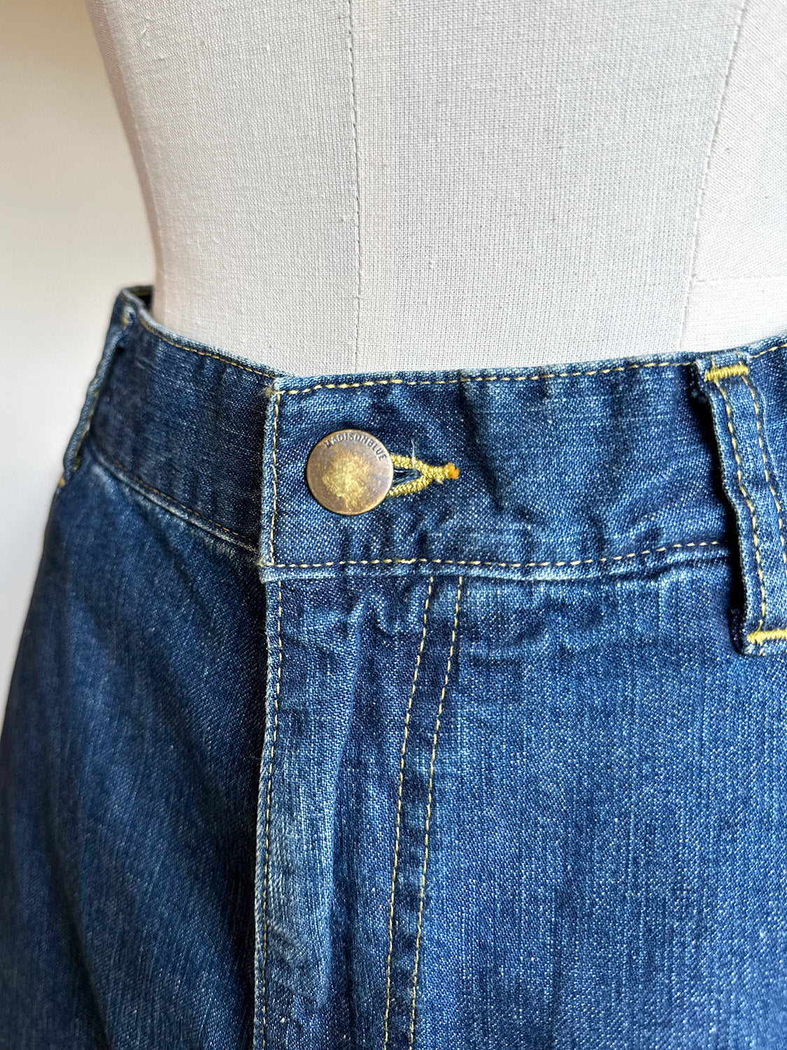 MADISONBLUE 5POCKET REMAKE A-LINE SK L.oz DENIM