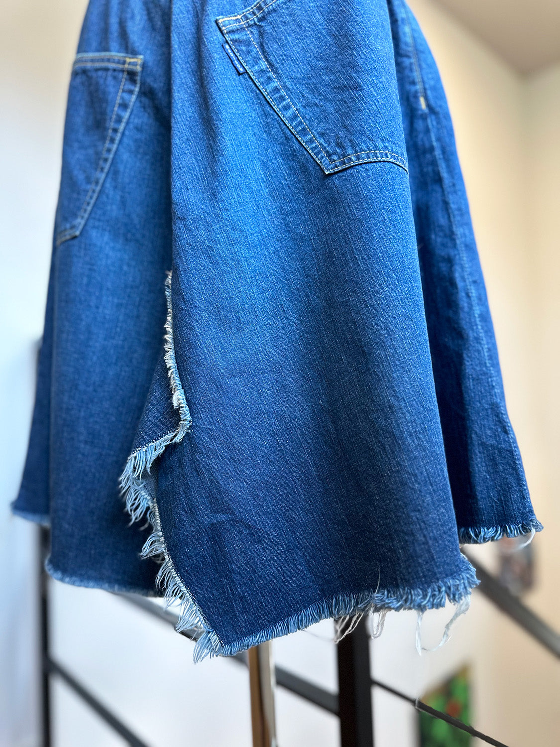 MADISONBLUE 5POCKET REMAKE A-LINE SK L.oz DENIM