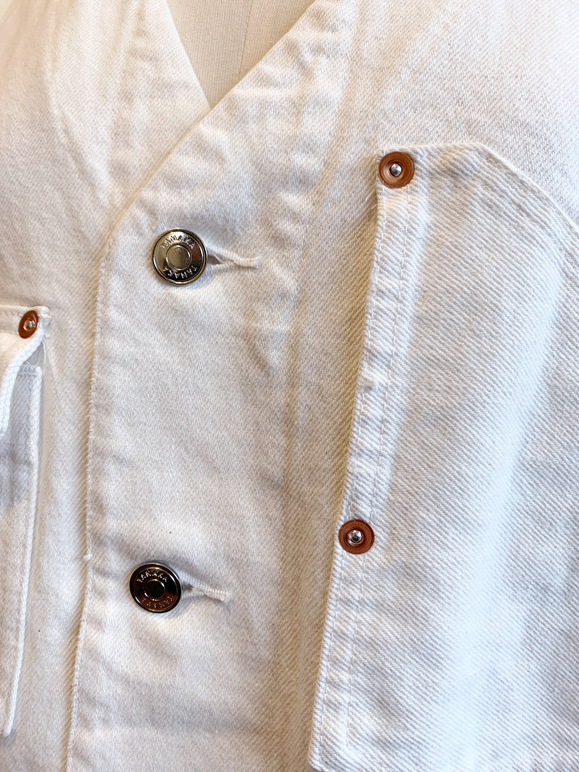 TANAKA ST-127NC NO COLLAR WORK JEAN JACKET