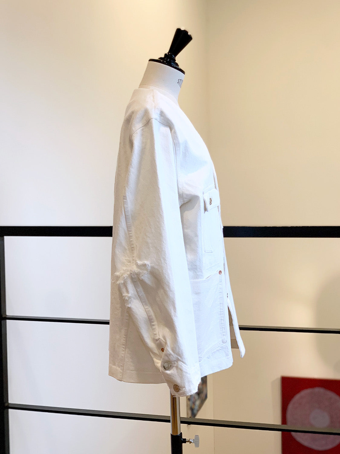 TANAKA ST-127NC NO COLLAR WORK JEAN JACKET