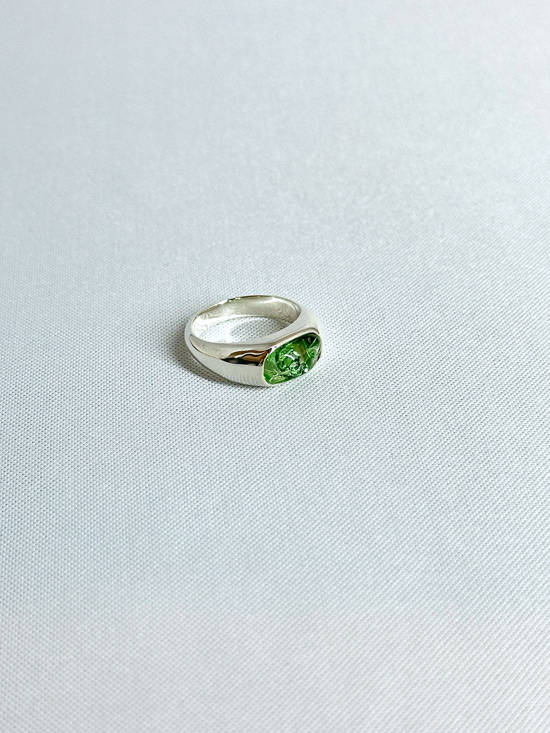 Lemme. L11203 Narrow babble Ring (GREEN)