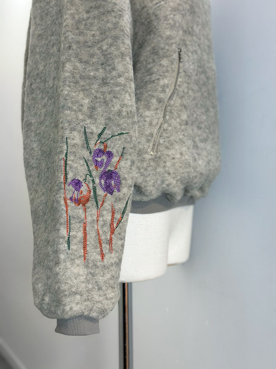 TANAKA ST-283OAF FLEECE PO (FLOWER EMBROIDERY)