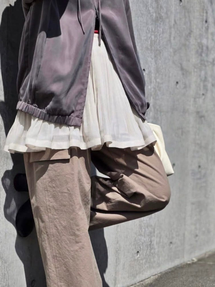 AMOMENTO PLEATED MINI SKIRT