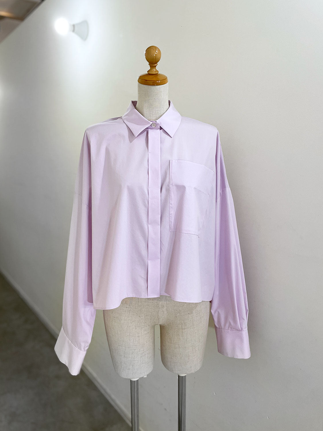 ENFOLD JUST-LENGTH SHIRT