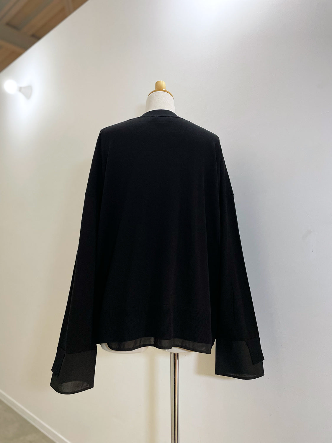 ENFOLD FABRIC DOCKING CARDIGAN
