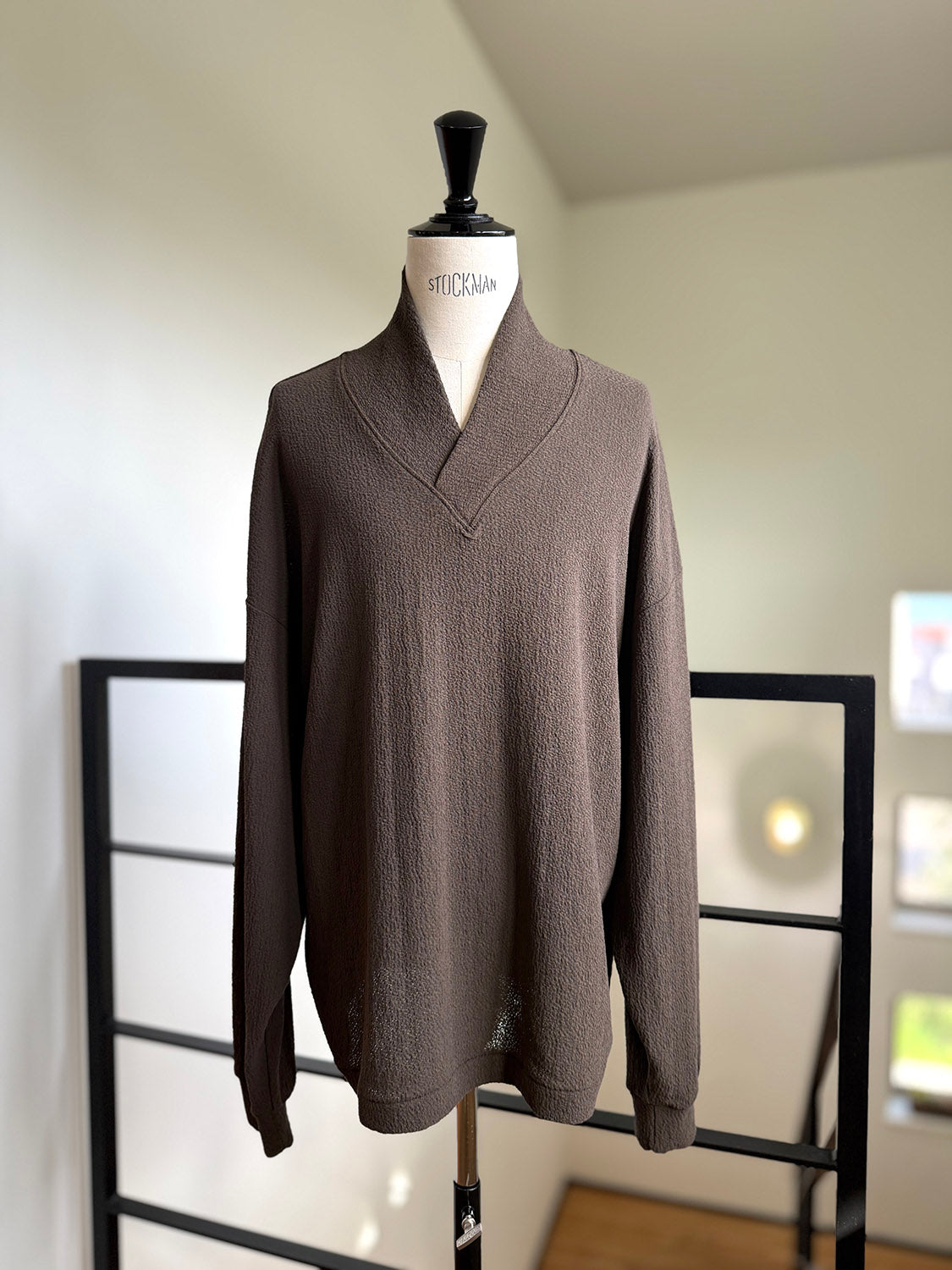 nonnotte N-26S-036 Shawl Collar Tapered Oversized L/S