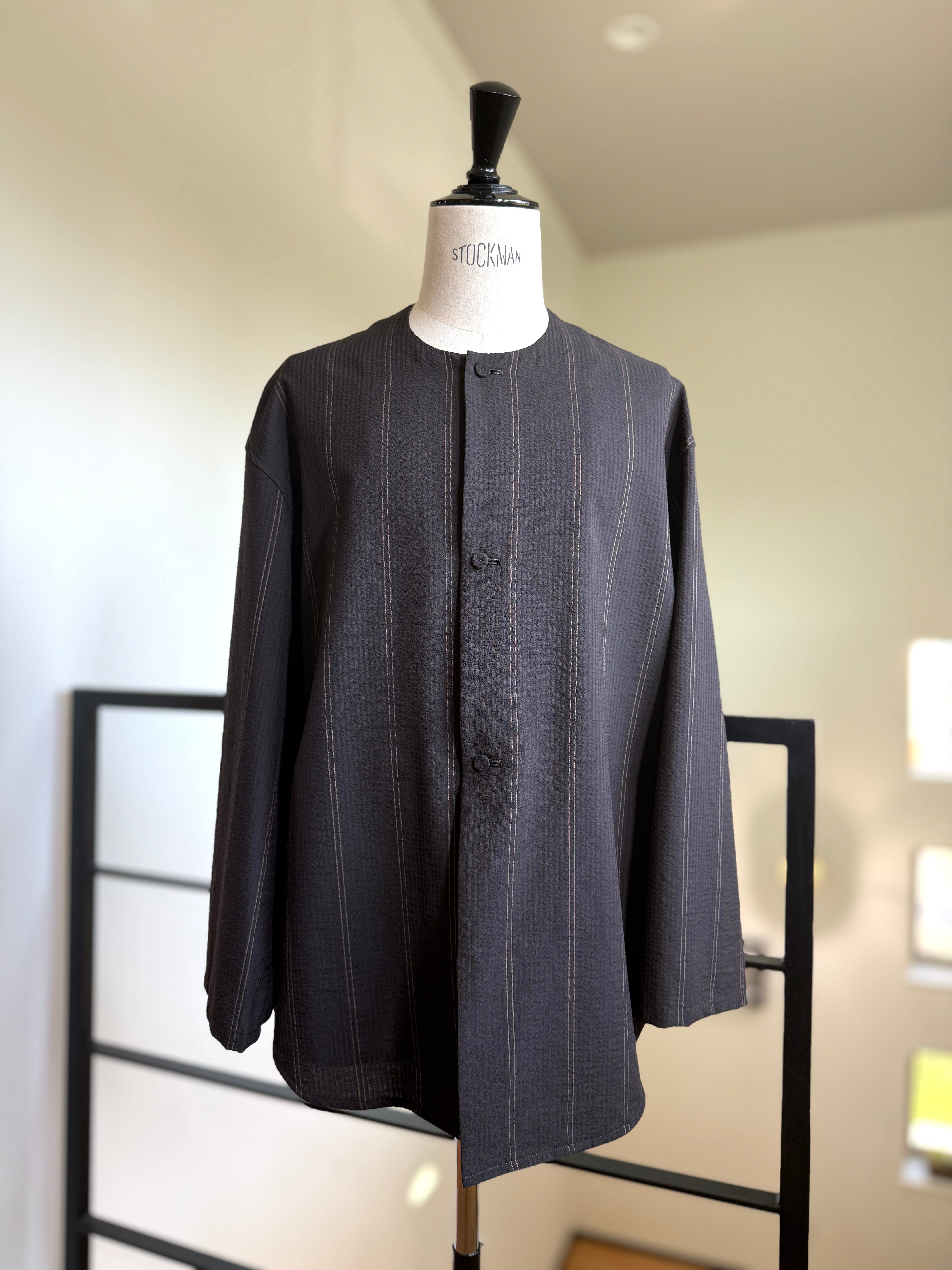 SEEALL SAU63 SH185 (MK-001) MINIMAL COLLARLESS SHIRTS