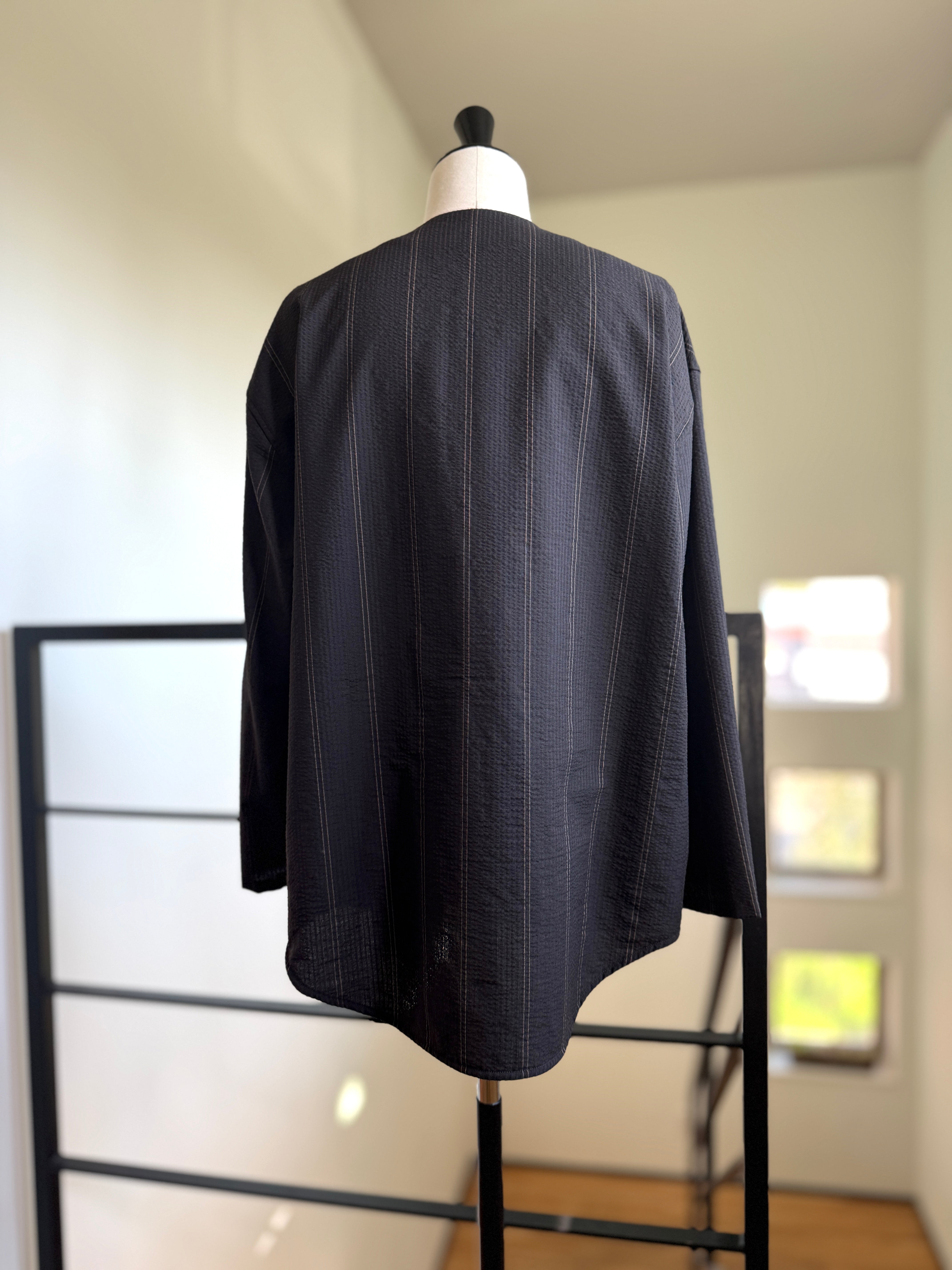 SEEALL SAU63 SH185 (MK-001) MINIMAL COLLARLESS SHIRTS