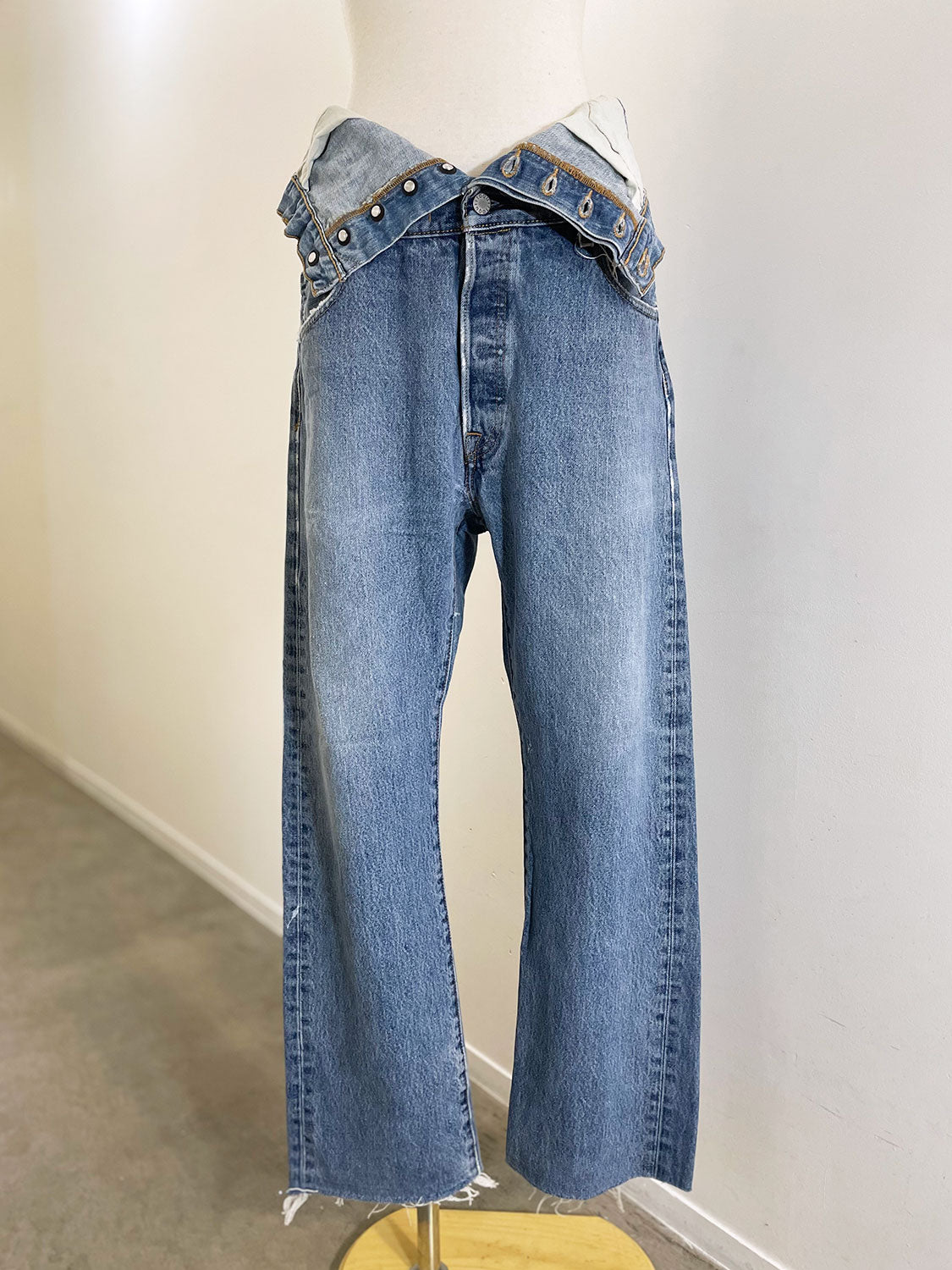 QUIITO W WAIST DENIM PT (B)