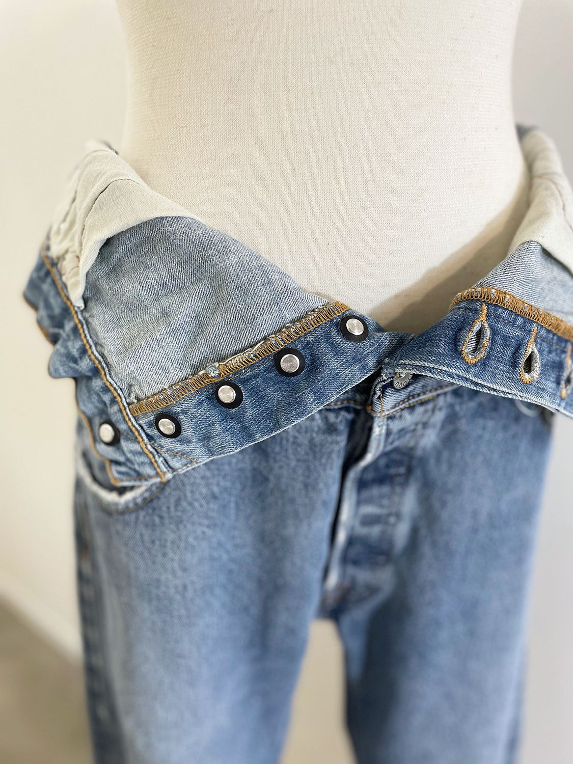 QUIITO W WAIST DENIM PT (B)