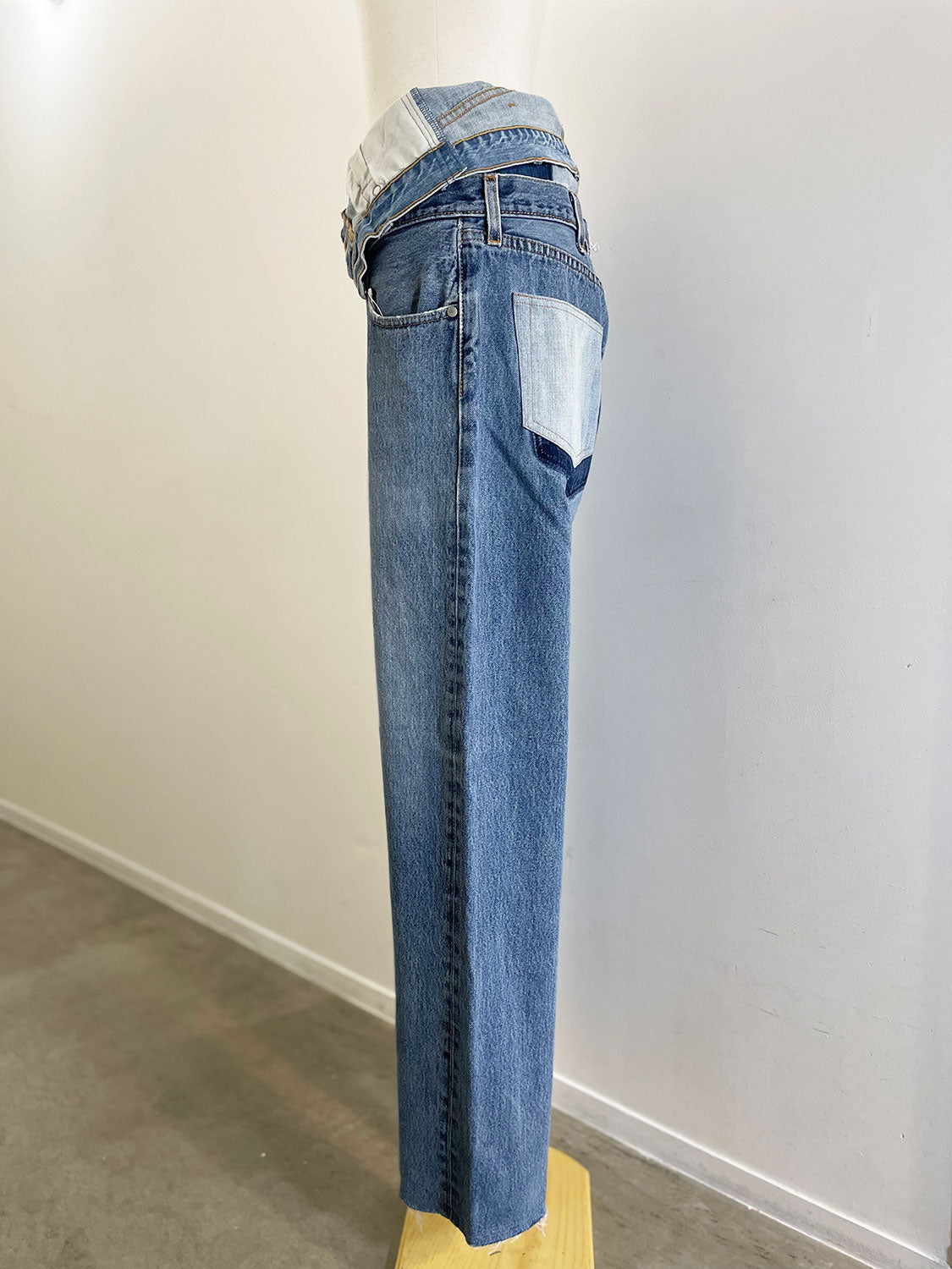 QUIITO W WAIST DENIM PT (B)