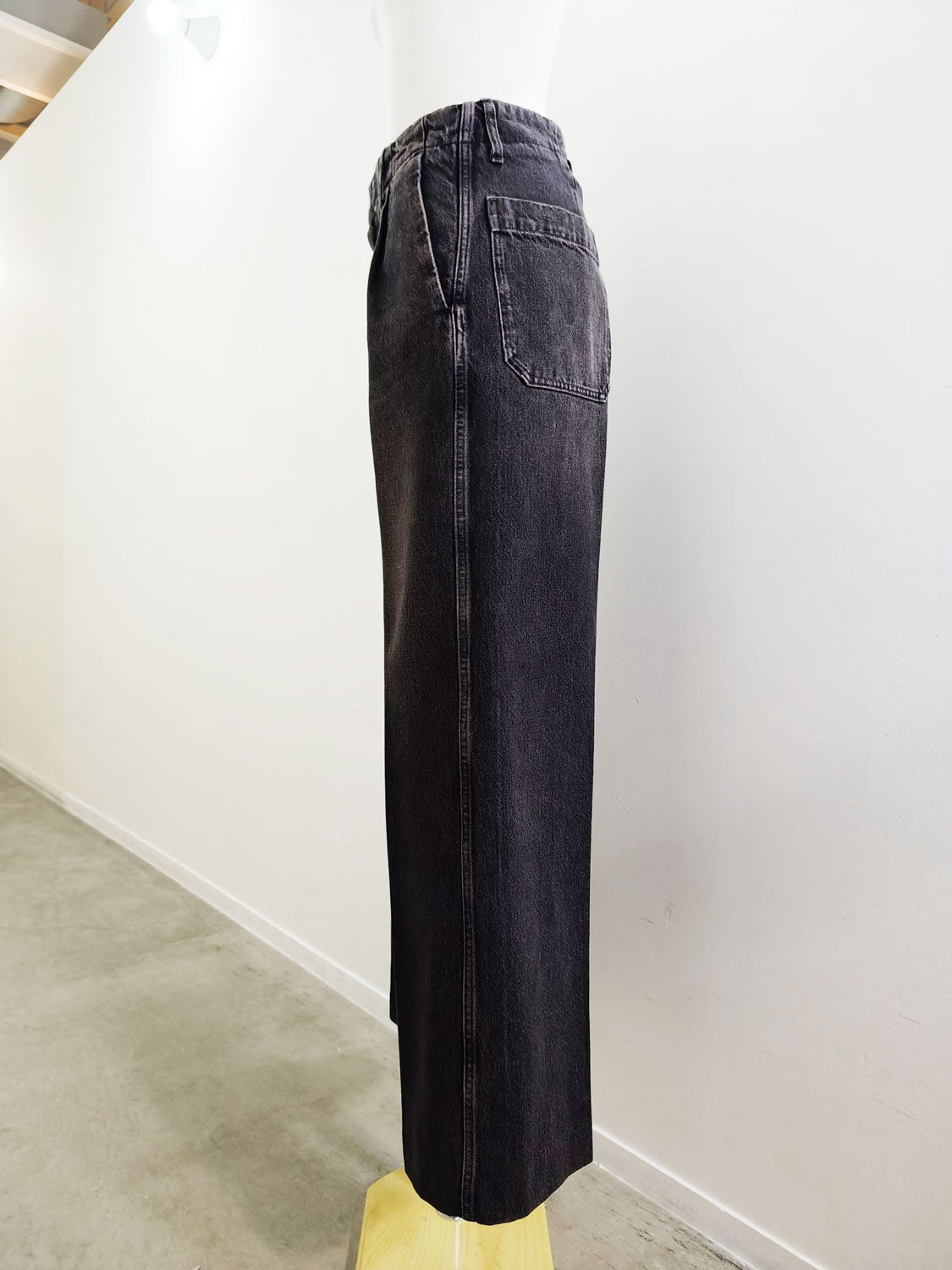 TANAKA THE WIDE JEAN TROUSERS (PINKY BK)