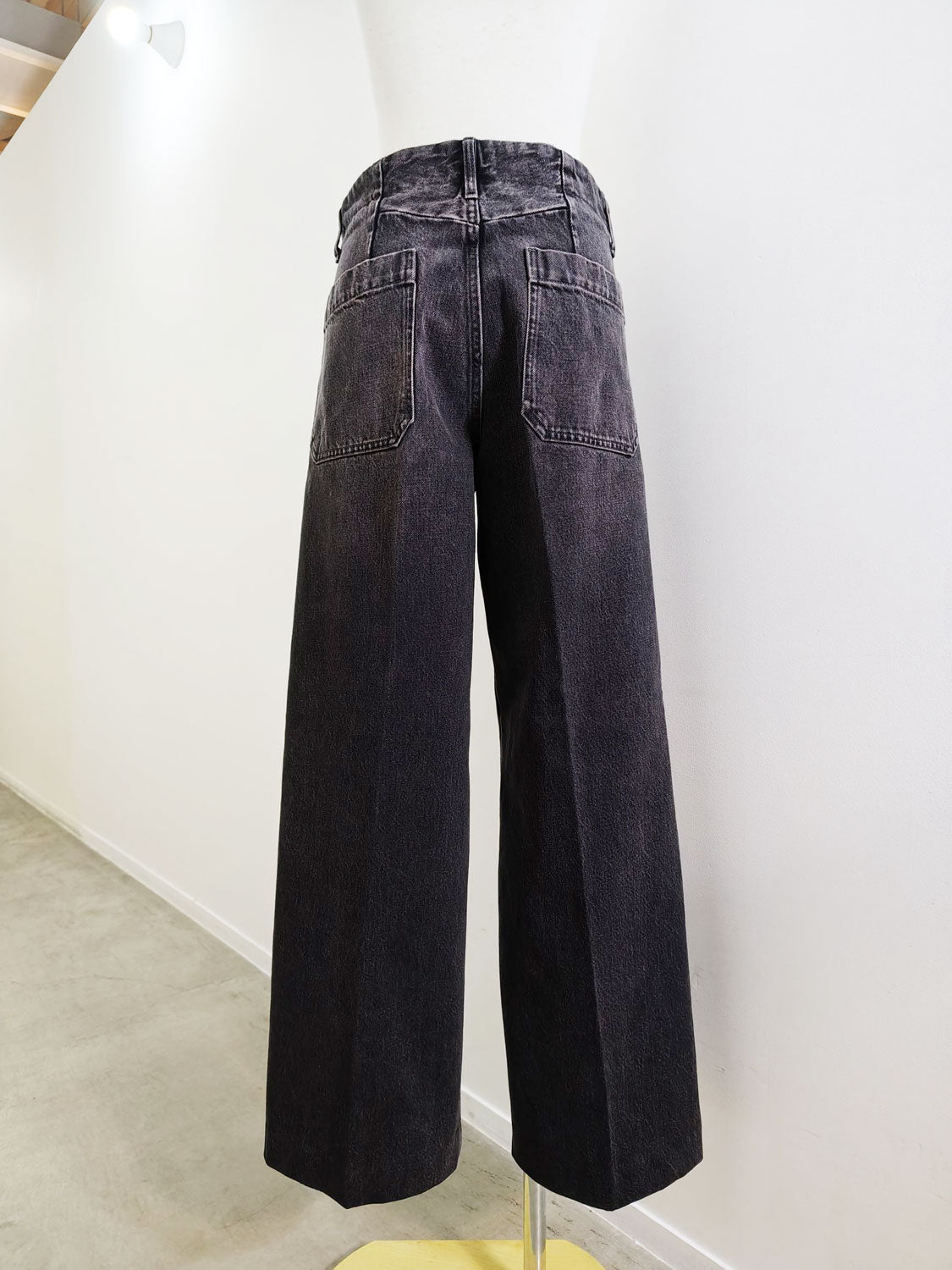TANAKA THE WIDE JEAN TROUSERS (PINKY BK)