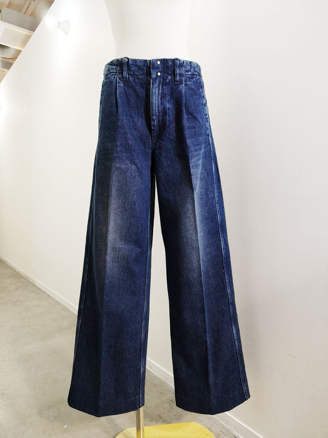 TANAKA THE WIDE JEAN TROUSERS (DARK BLUE)