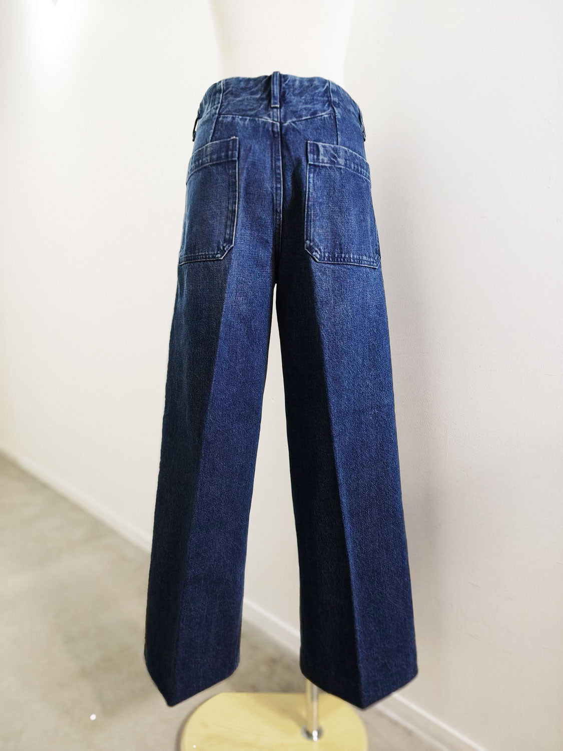 TANAKA THE WIDE JEAN TROUSERS (DARK BLUE)