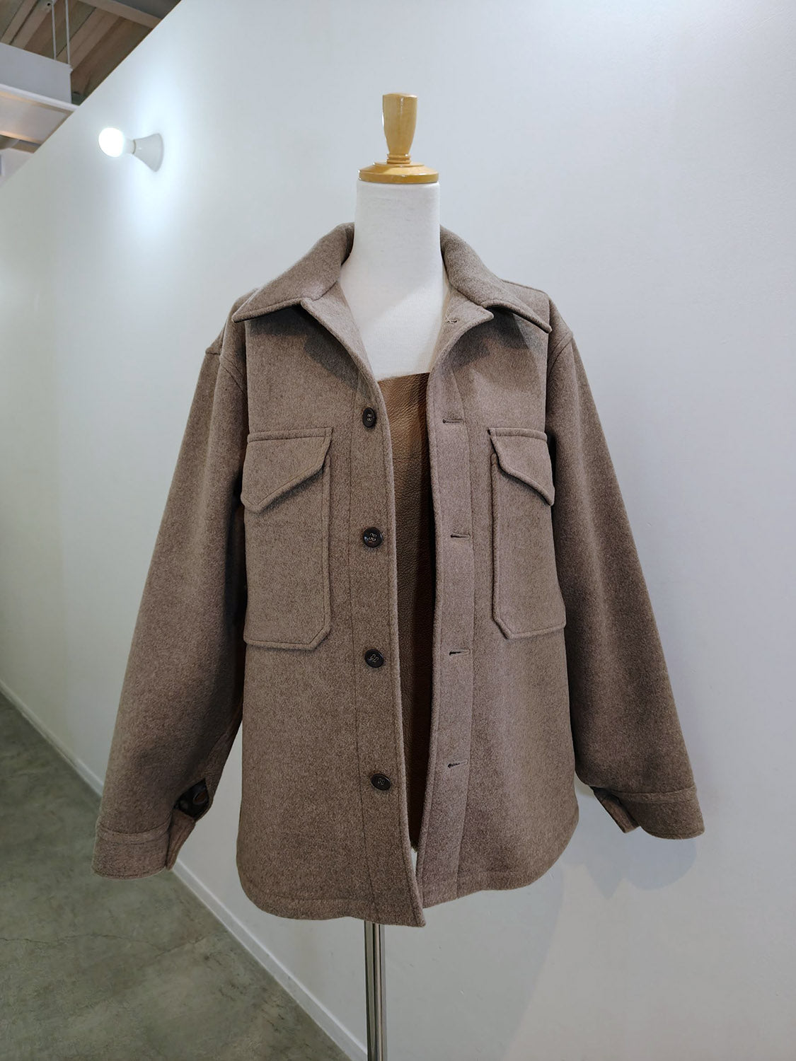 TANAKA SHEARLING FLAP SHIRT