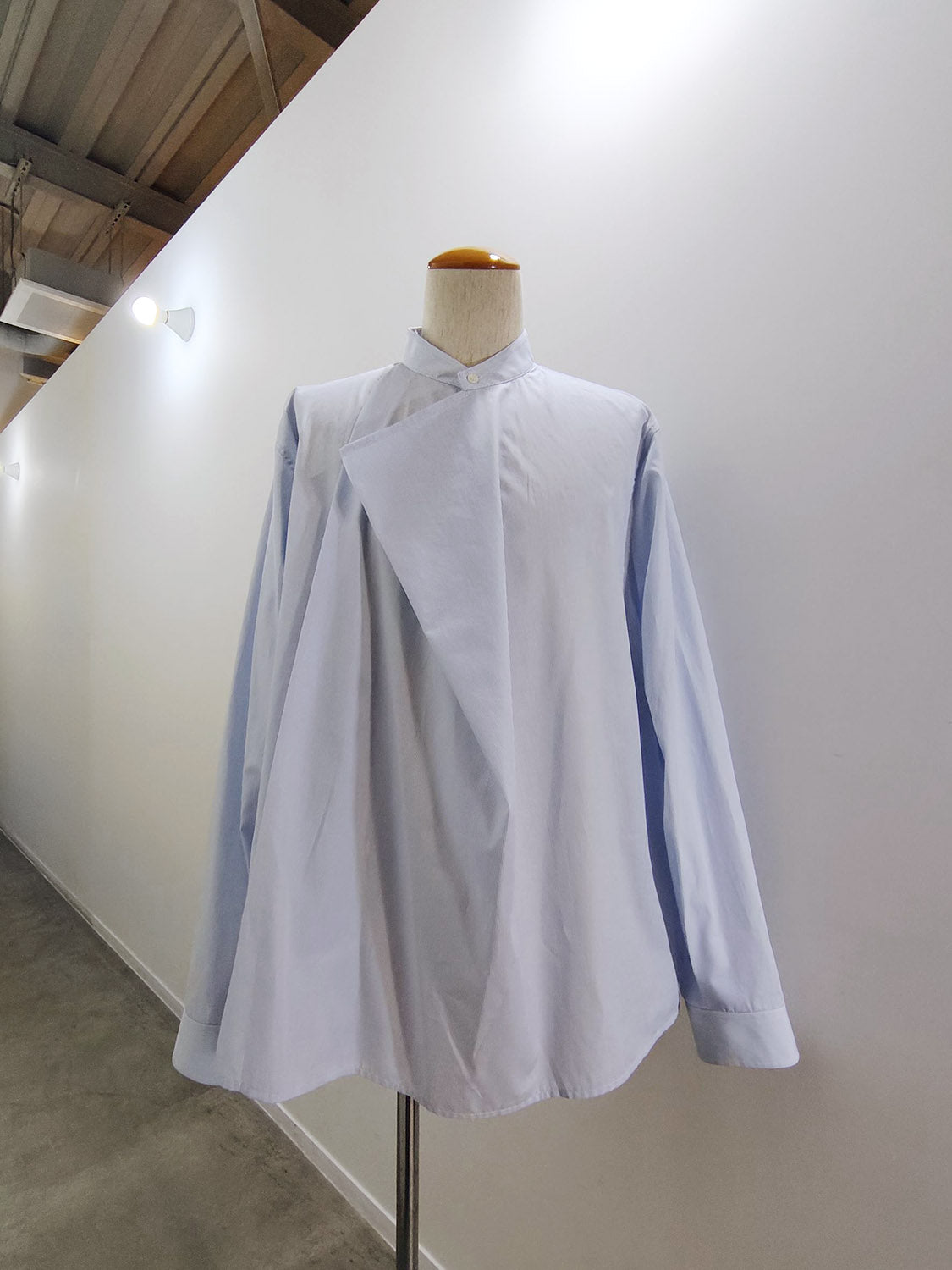 HED MAYNER HMMD60061A STANDCOLLAR FLAP SHIRT