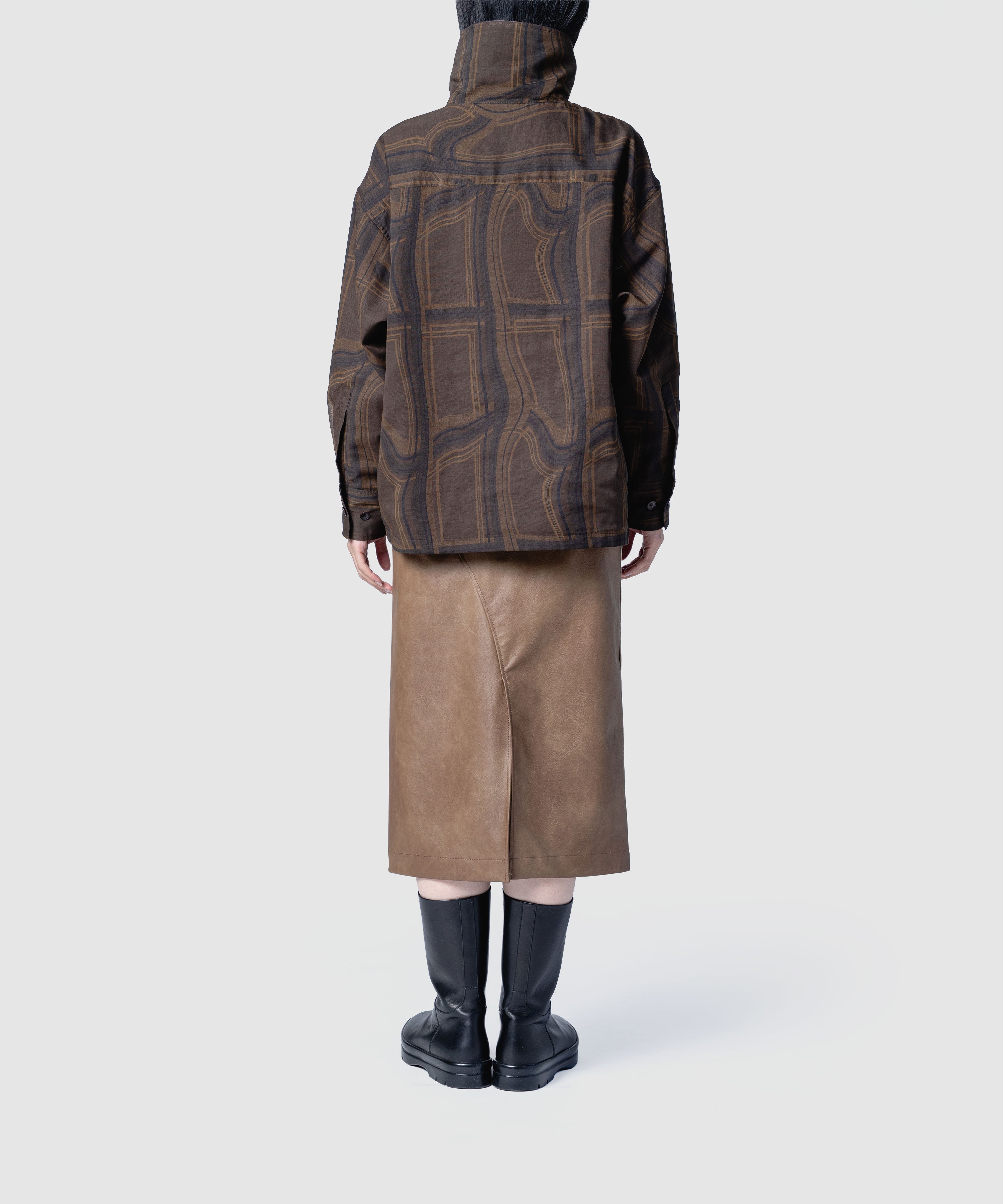 muller of yoshiokubo LIMINAL CHECK SHIRTS JACKET