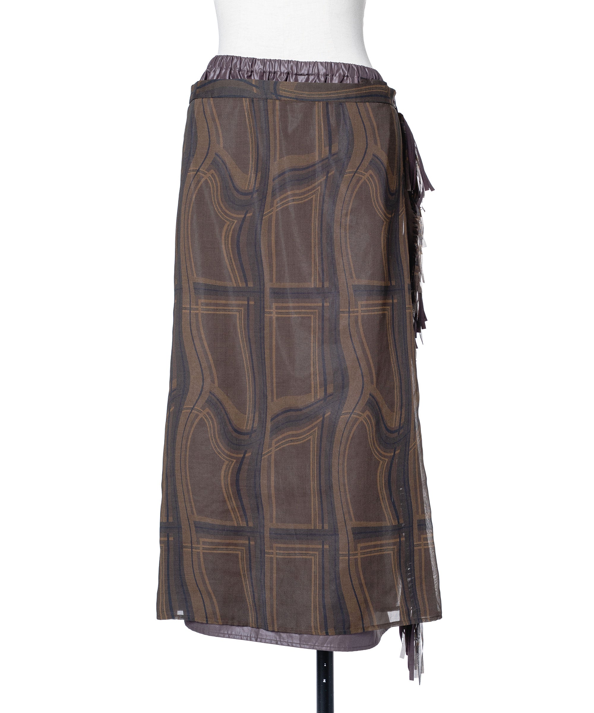 muller of yoshiokubo LIMINAL CHECK SKIRT