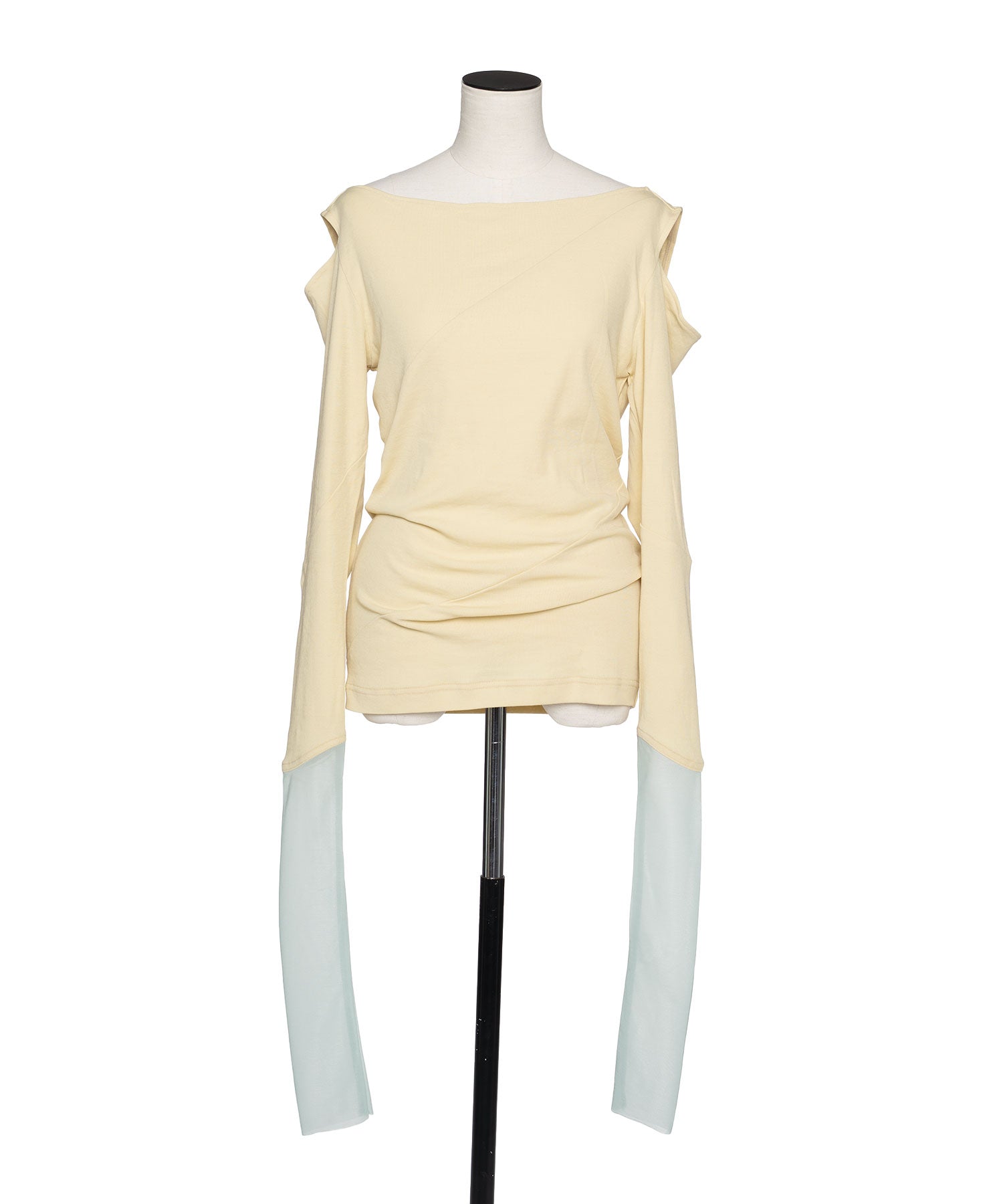 muller of yoshiokubo DIGONAL LONG SLEEVE TOP