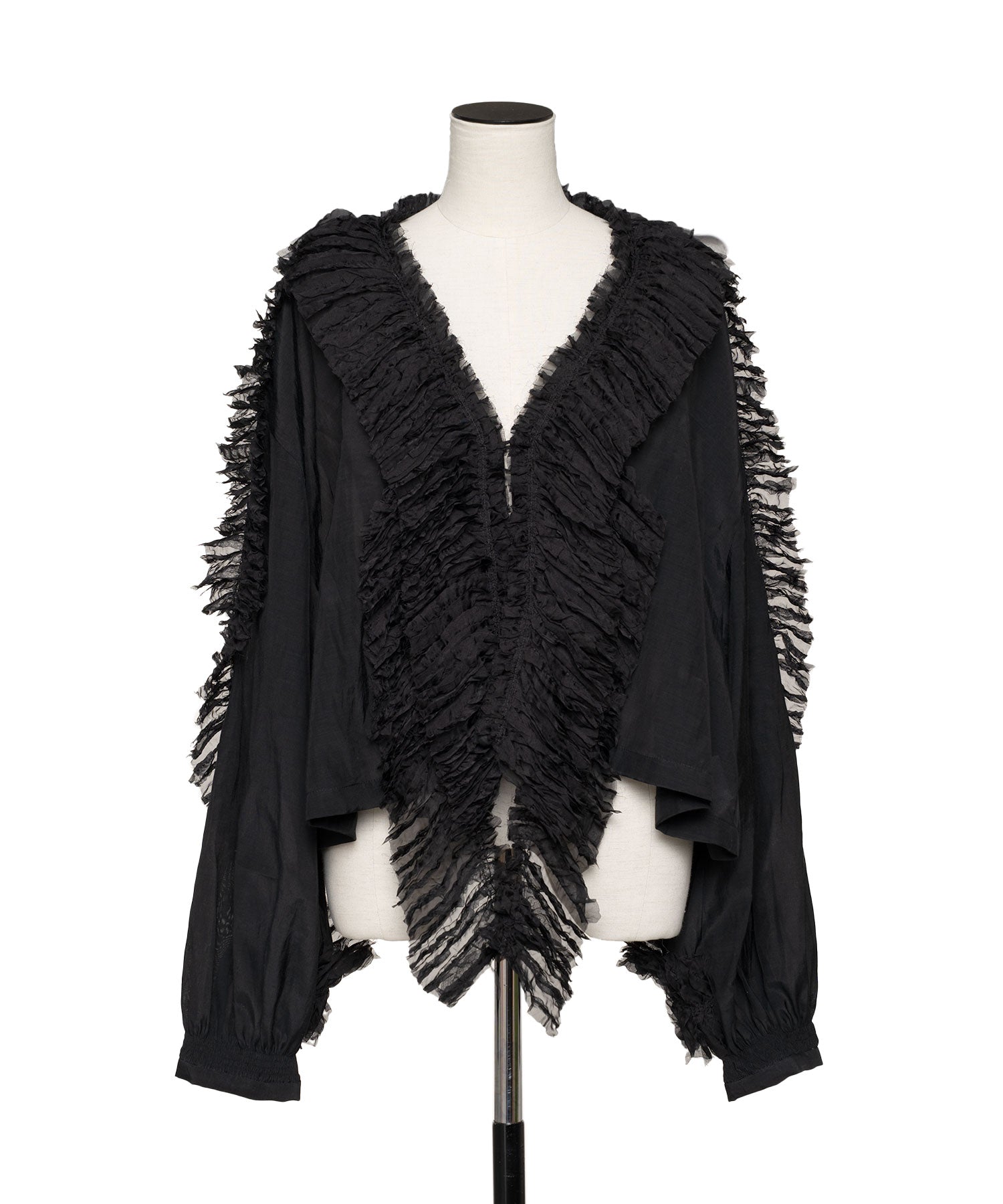 muller of yoshiokubo RUFFLE SHIFFON BLOUSE