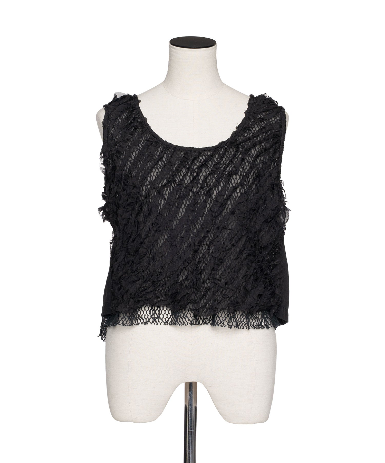 muller of yoshiokubo RUFFLE CHIFFON LAYER TOP