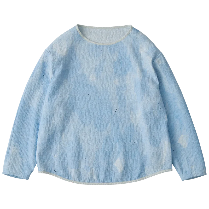 Porter Classic PAINTED SASHIKO WATERCOLOR LONG T-SHIRT