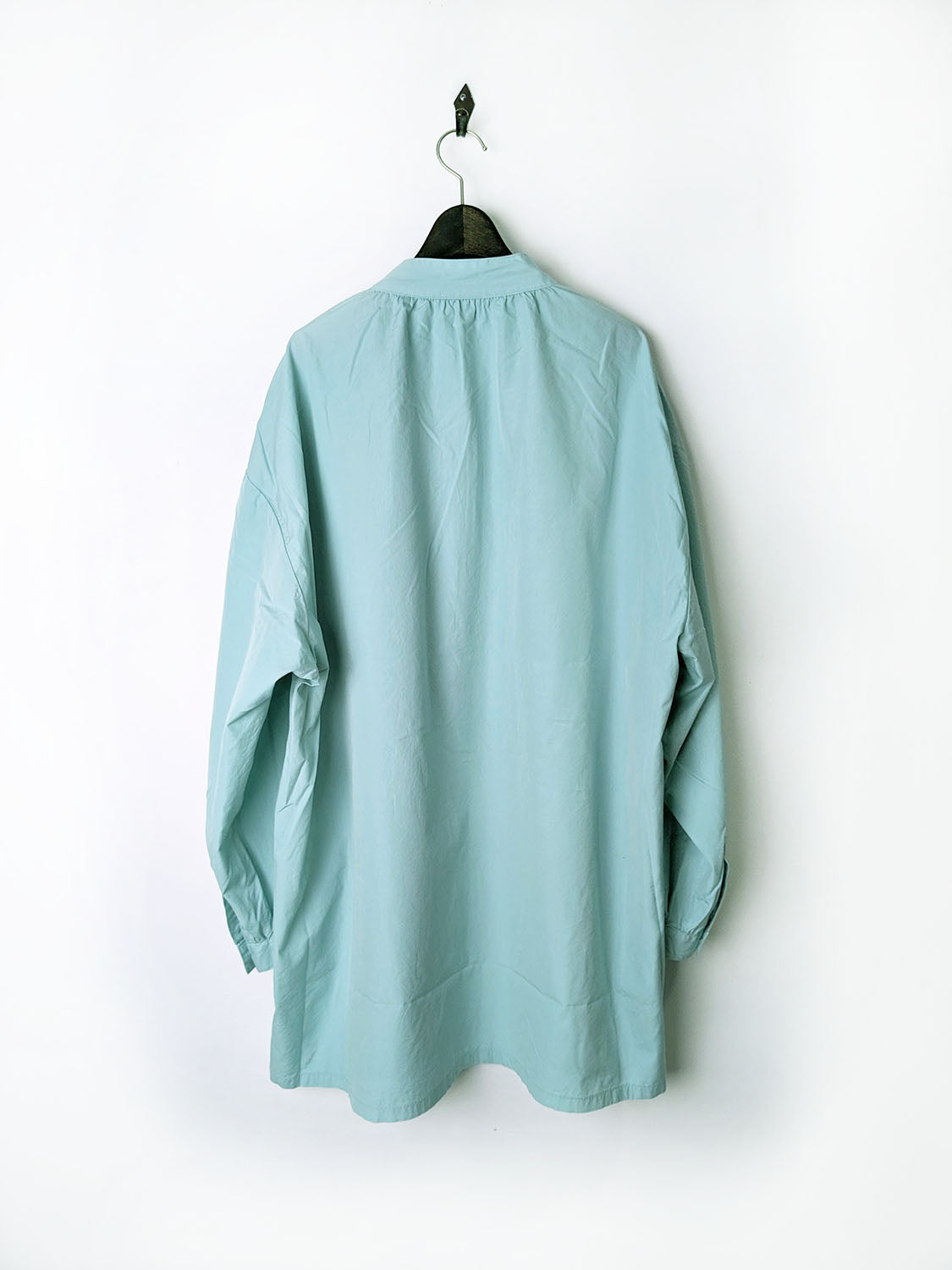 Porter Classic STAND COLLAR LONG SMOCK SHIRT -NILE GIZA COTTON-