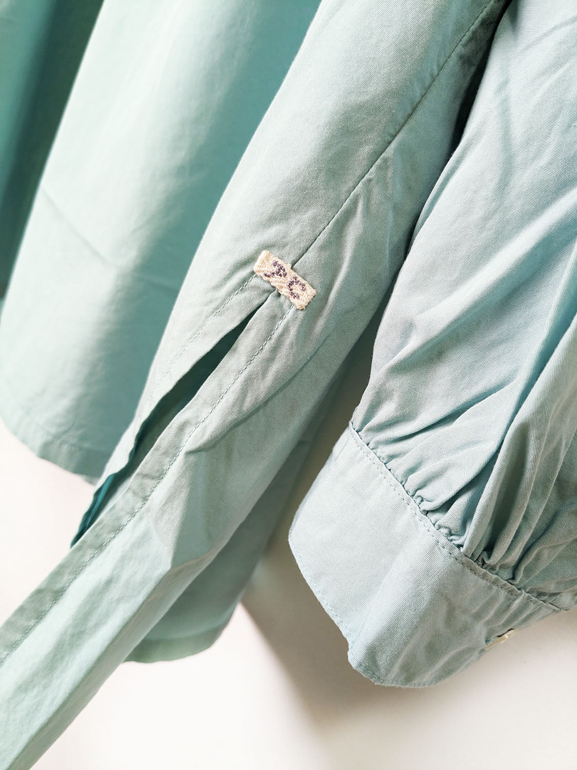Porter Classic STAND COLLAR LONG SMOCK SHIRT -NILE GIZA COTTON-