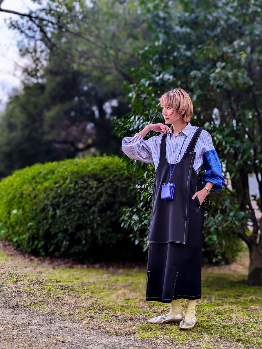 någonstans layered-like daily jumper skirt – PARQS ONLINE STORE