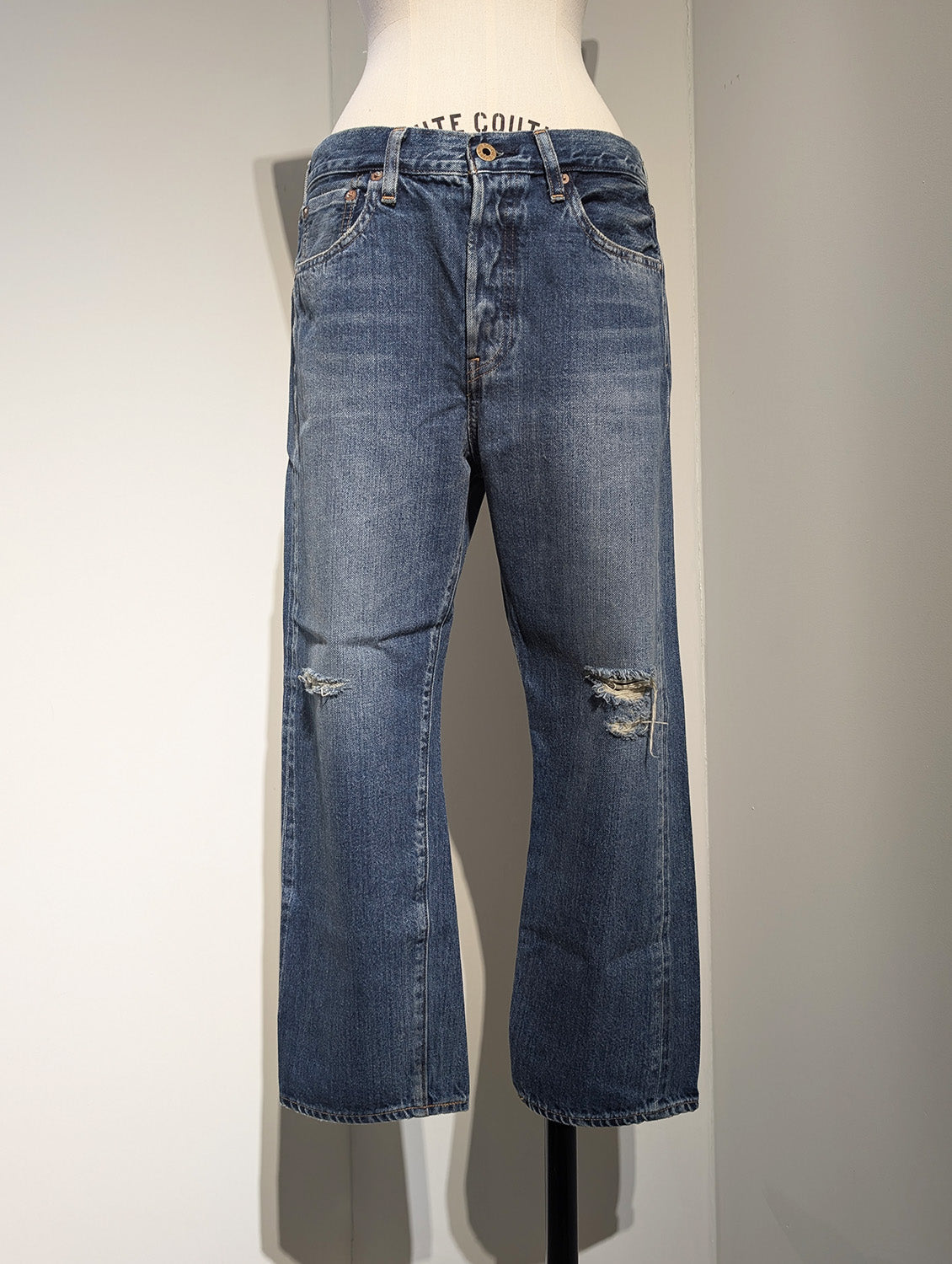 MADISONBLUE BOYS CRASHED TAPERED PT DENIM