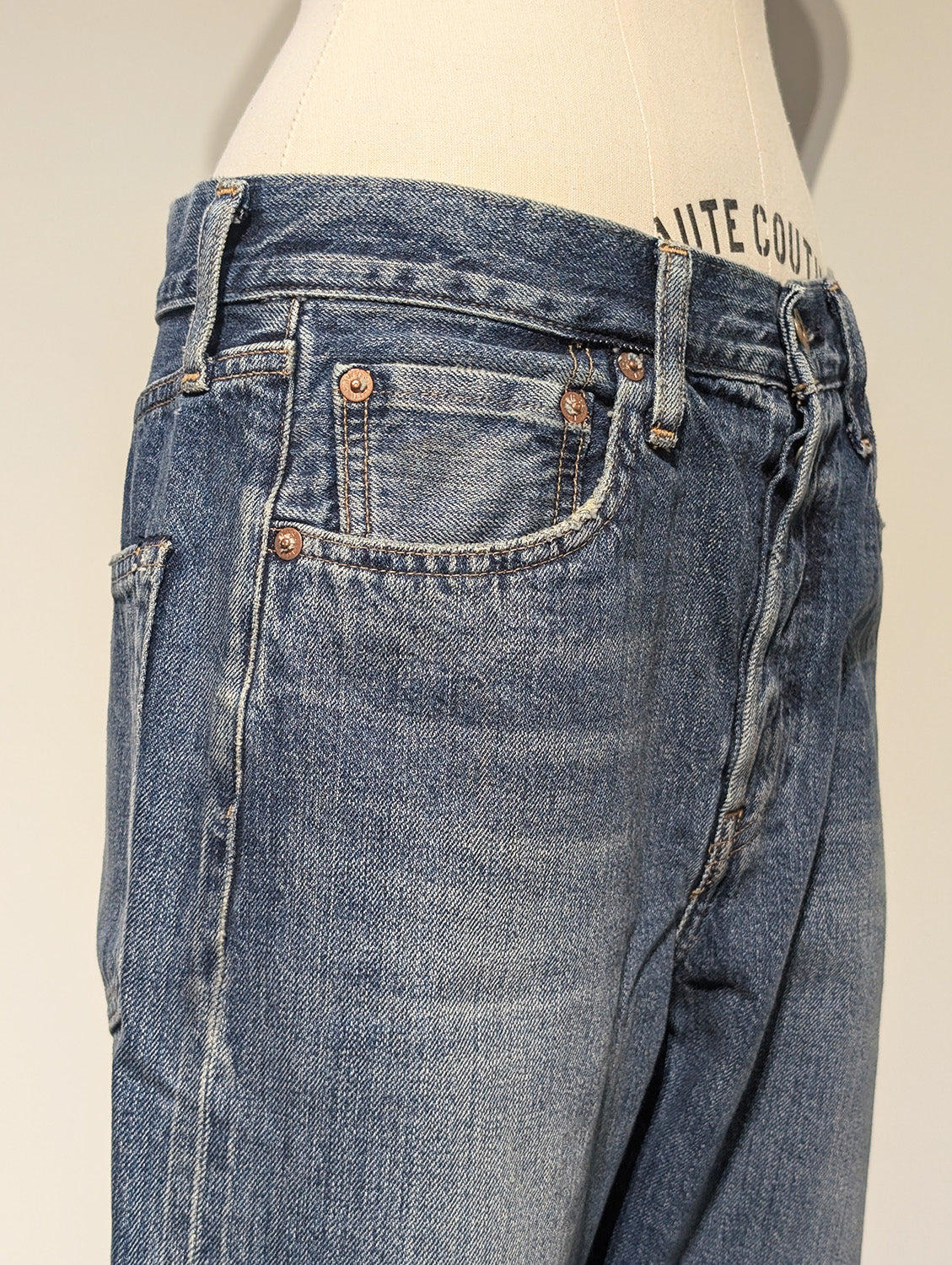 MADISONBLUE BOYS CRASHED TAPERED PT DENIM
