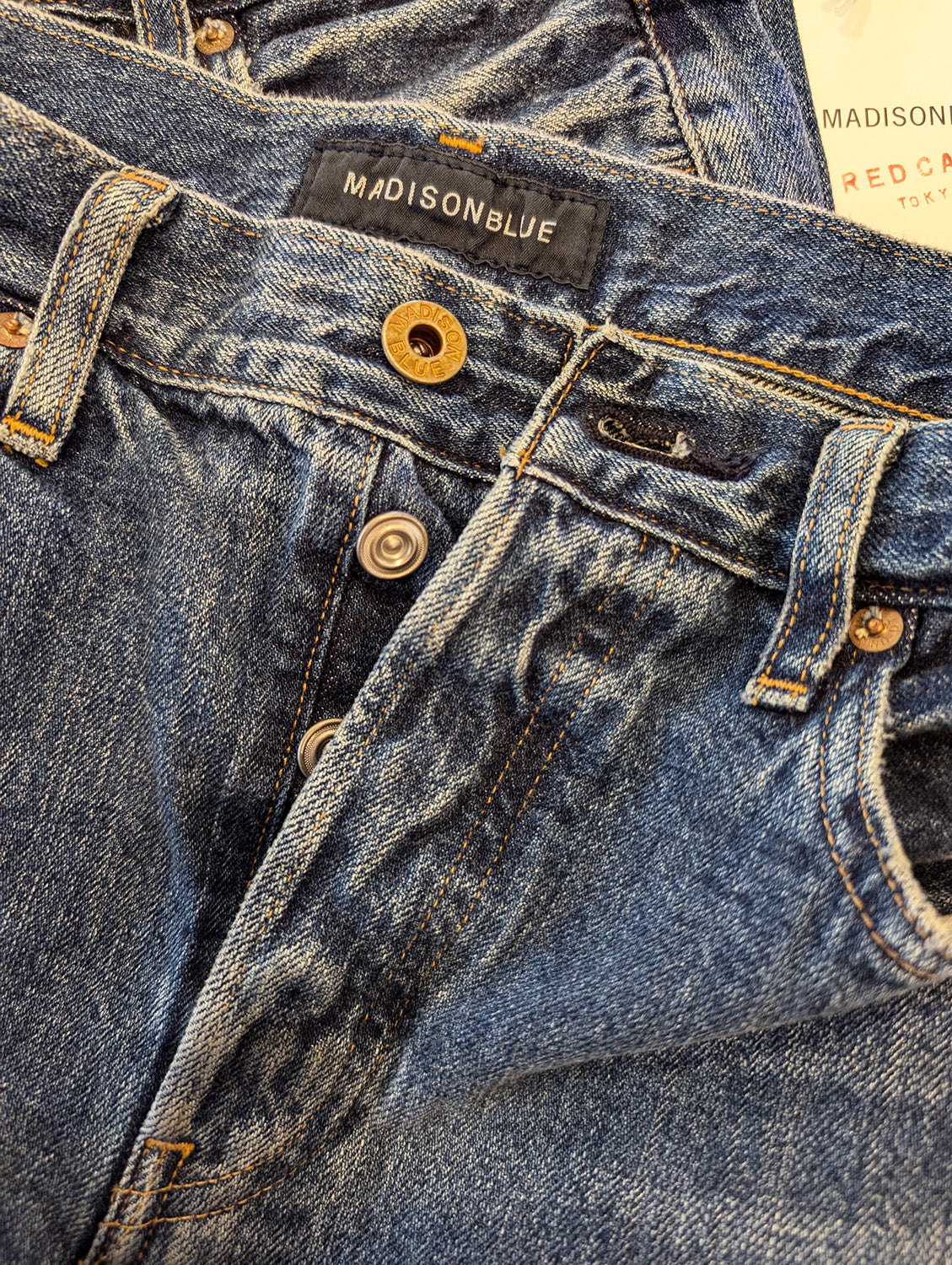 MADISONBLUE BOYS CRASHED TAPERED PT DENIM