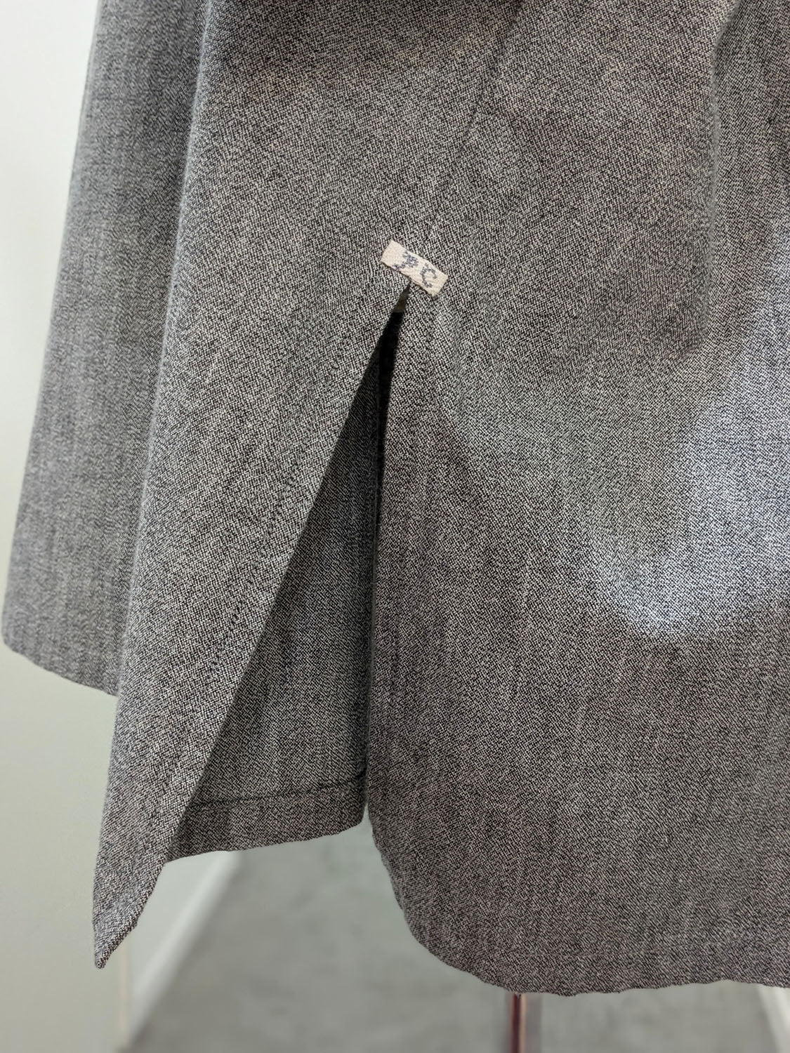 Porter Classic STAND COLLAR LONG SMOCK SHIRT(GRAY)