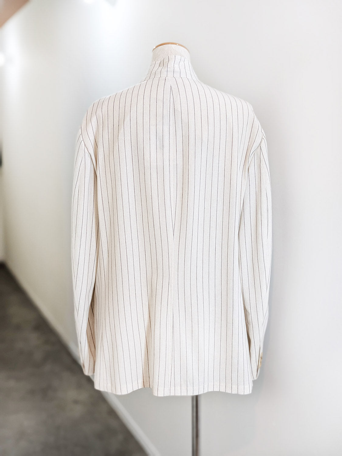 HED MAYNER PIN STRIPED VISCOSEJACKET